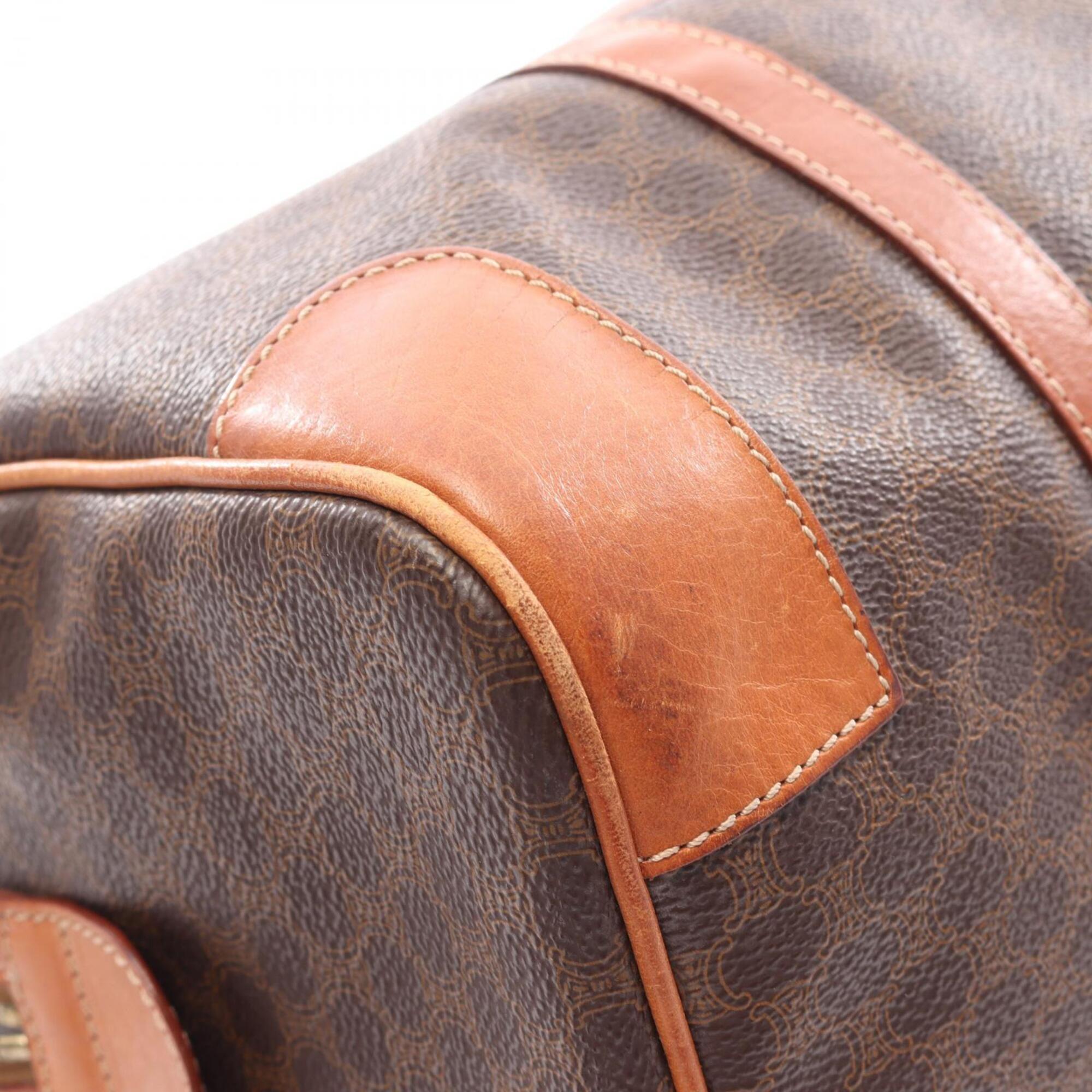 Celine Brown Coated Canvas Pvc Leather Handbag Tote Bag (Pre-Owned)