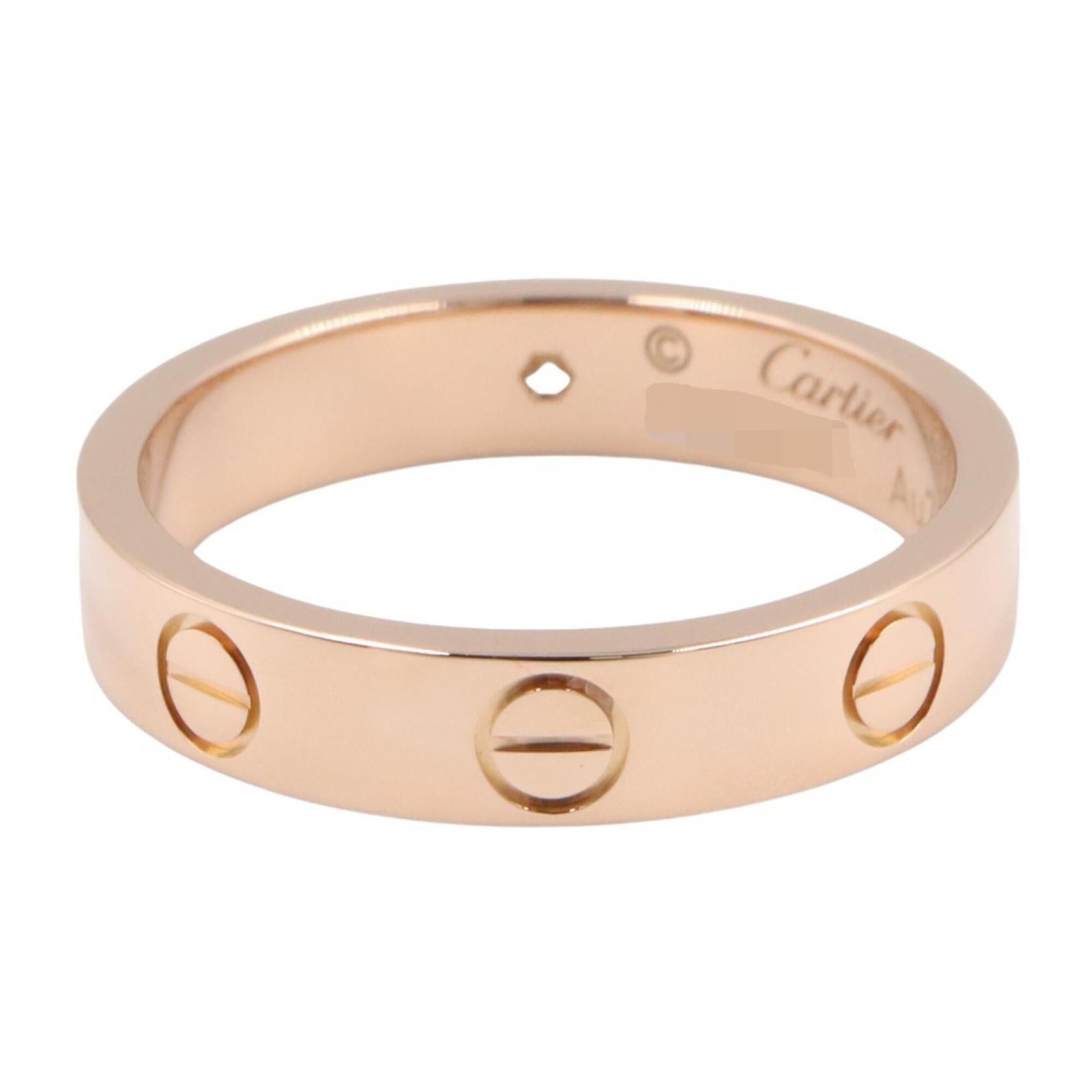 Cartier Gold Clear Pink Gold (18K) Band Ring (Pre-Owned)