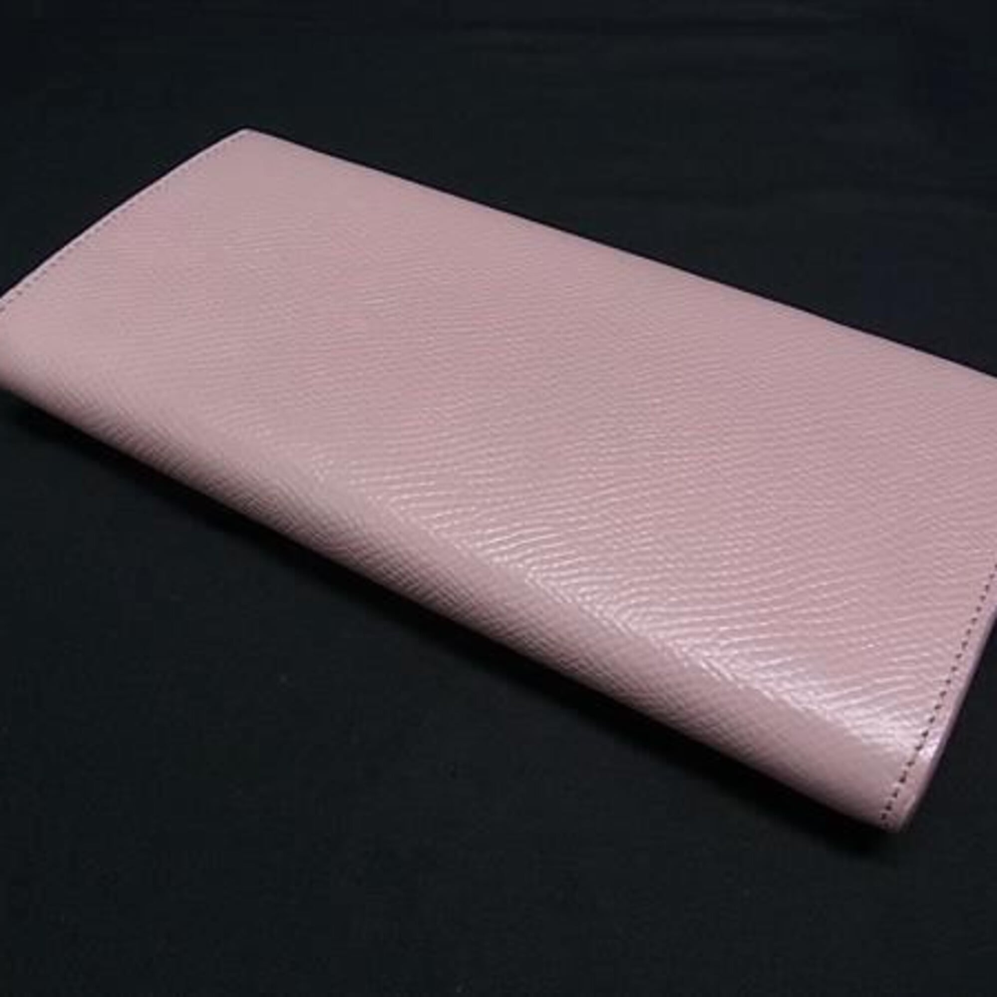 Celine Pink Leather Long Wallet (Bi-Fold) (Pre-Owned)