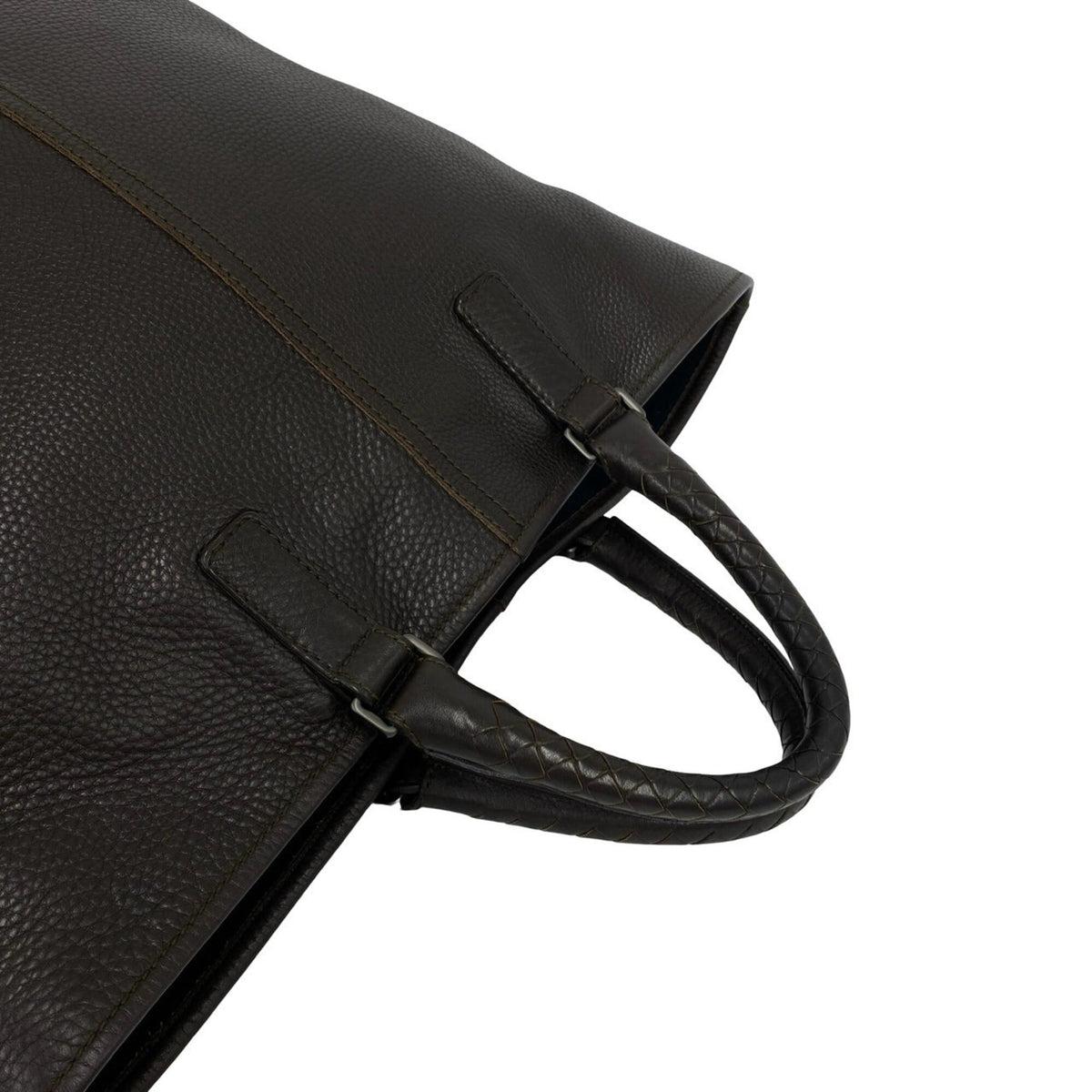 Bottega Veneta Brown Leather Handbag Tote Bag (Pre-Owned)