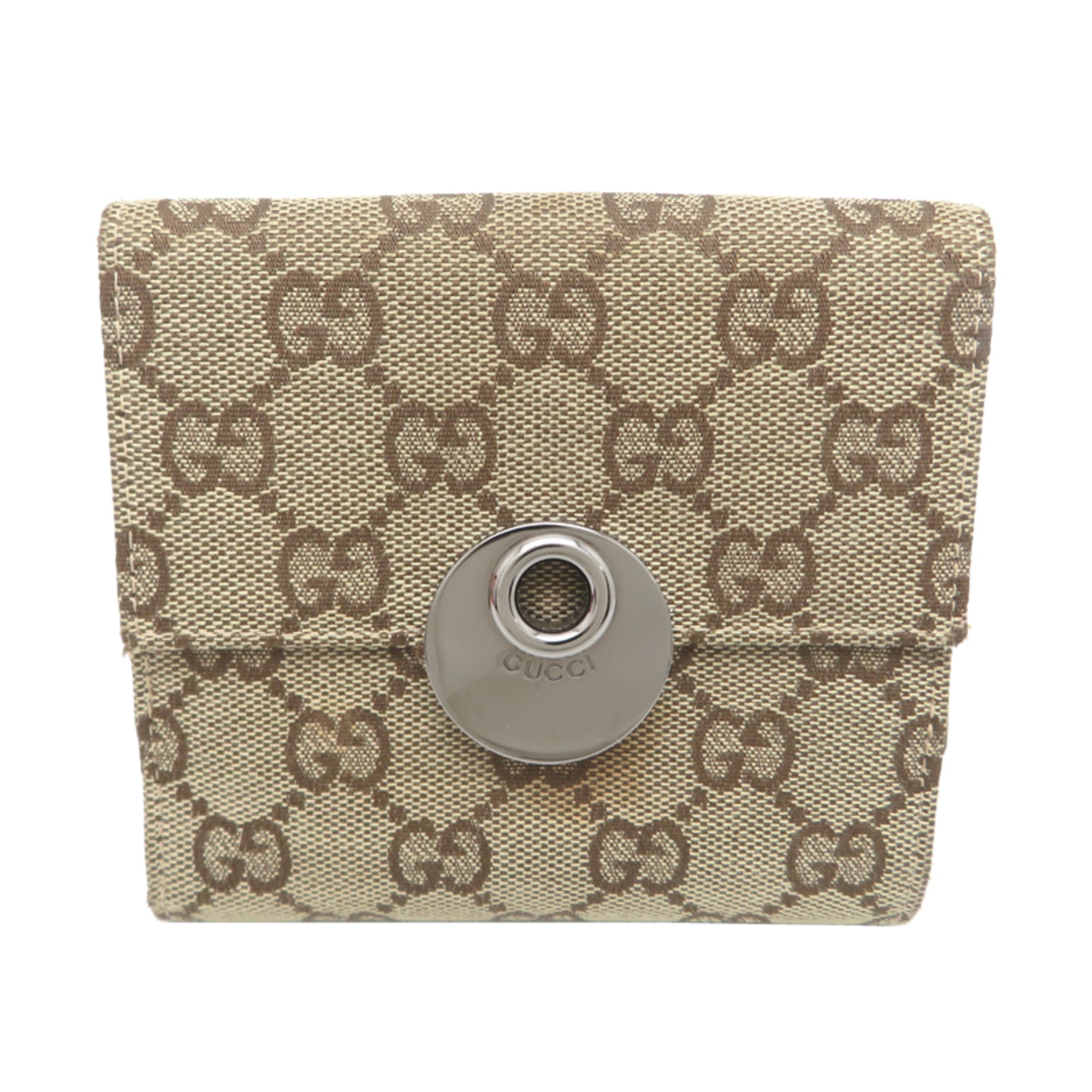 Gucci Brown Gg Canvas Wallet (Bi-Fold) (Pre-Owned)