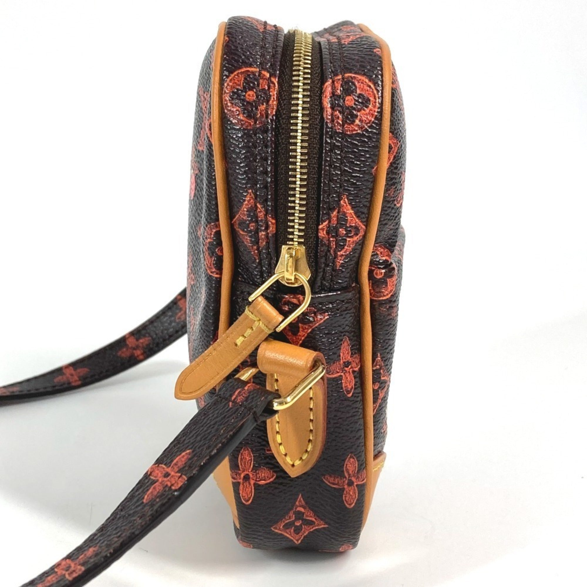 Louis Vuitton Brown Monogram Orange Monogram Pochette Shoulder Bag (Pre-Owned)