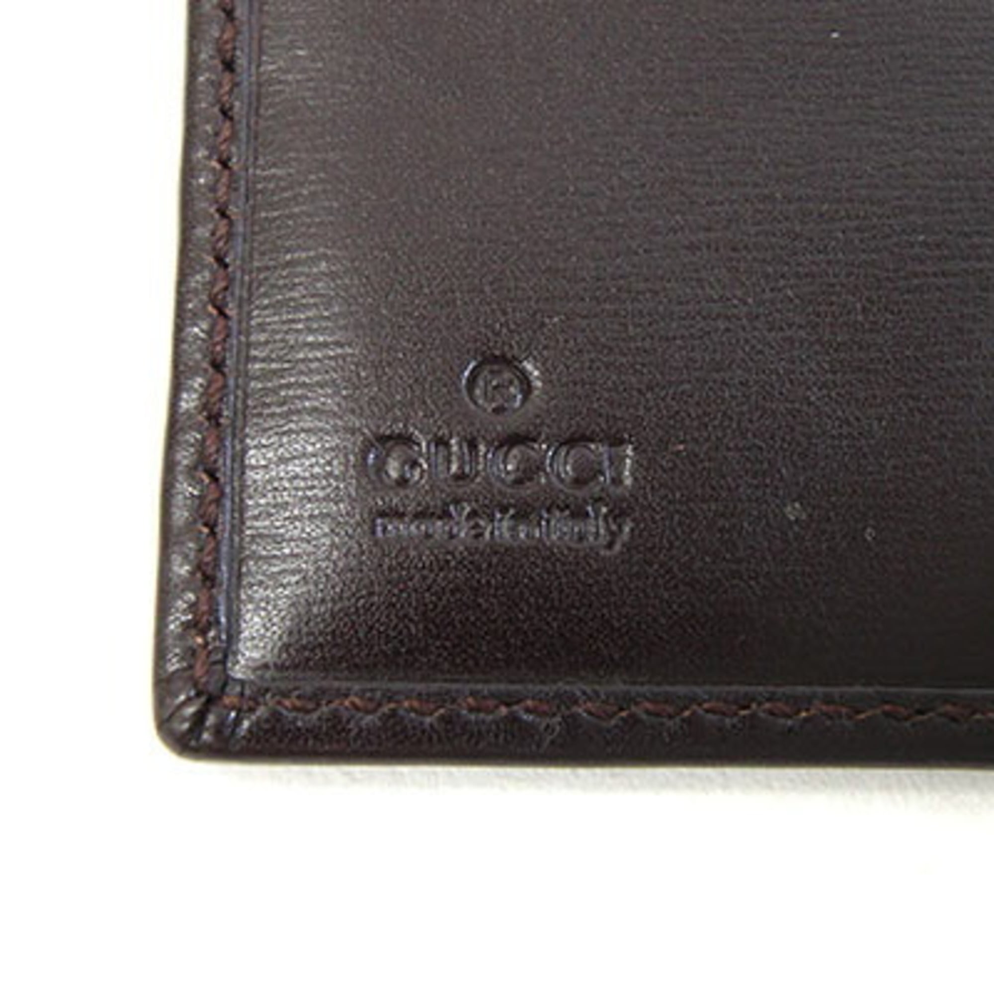 Gucci Dark Brown Leather Wallet (Bi-Fold) (Pre-Owned)