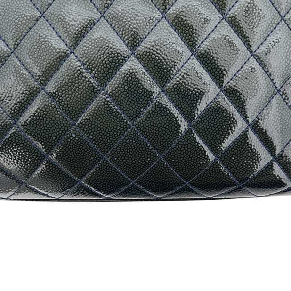 Chanel Green Patent Leather Tote Bag (Pre-Owned)