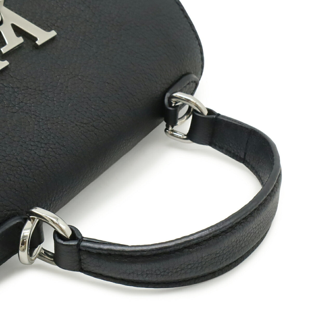 Louis Vuitton Black Noir Leather Handbag Shoulder Bag (Pre-Owned)