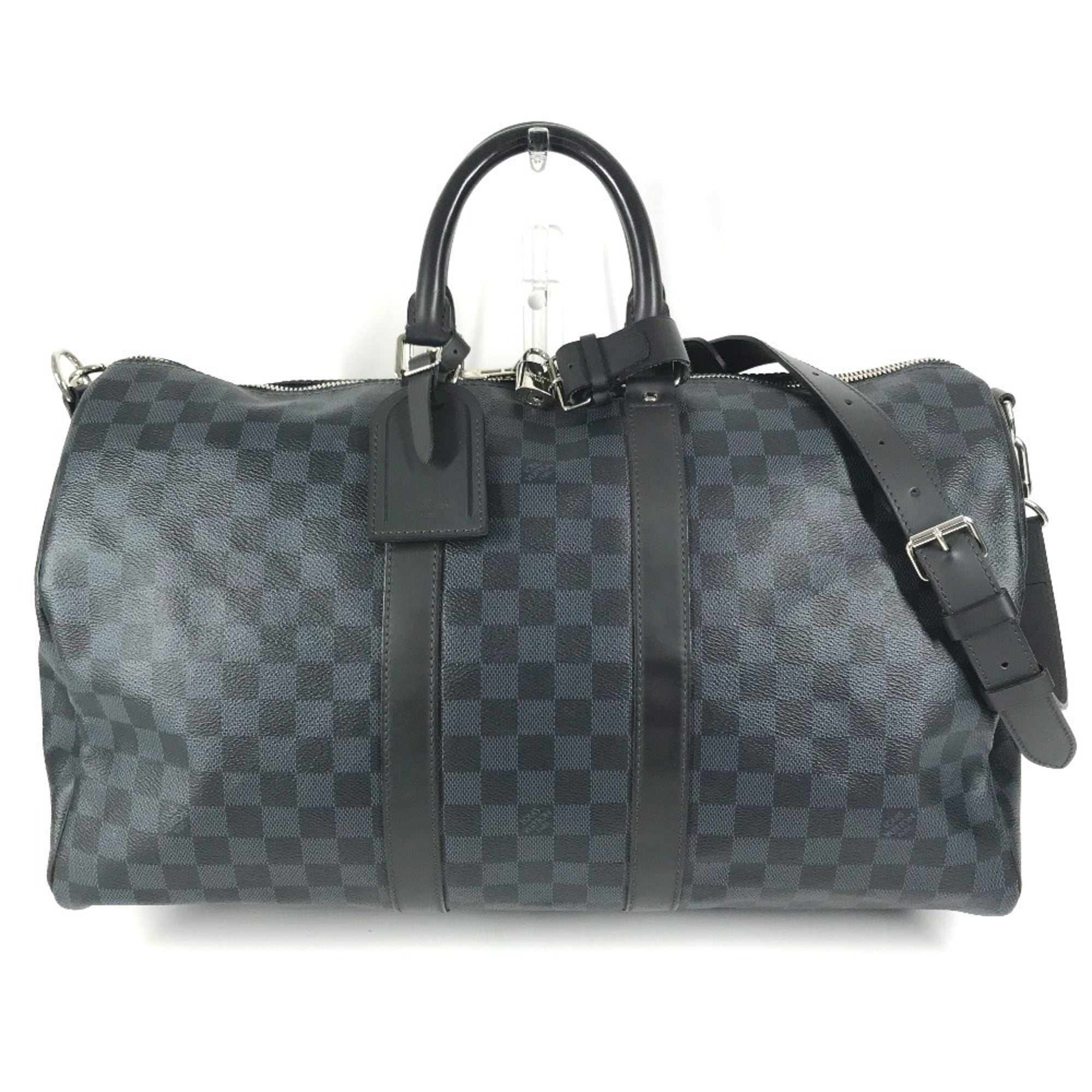 Louis Vuitton Damier Cobalt Navy Canvas Boston Bag Shoulder Bag (Pre-Owned)