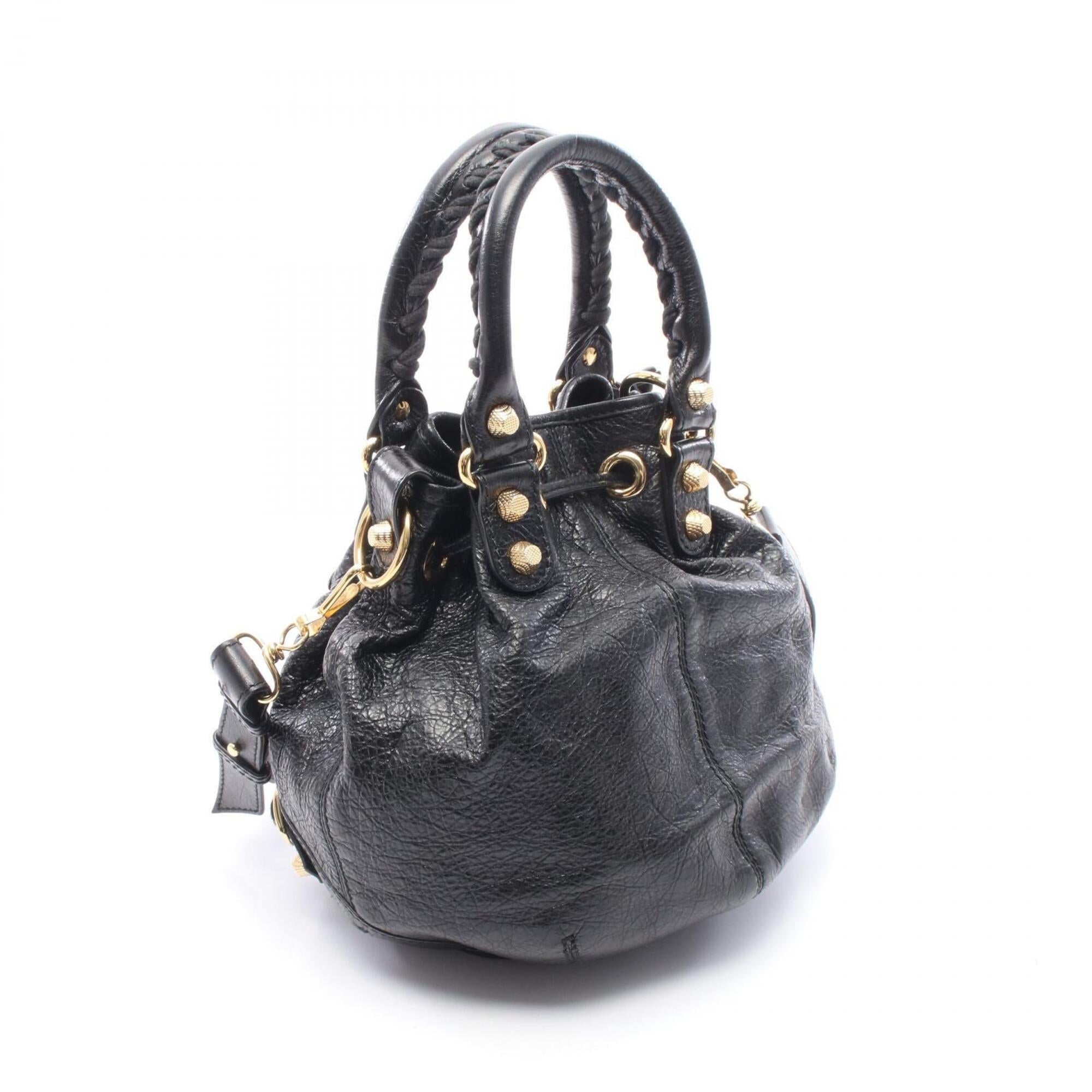 Balenciaga Black Leather Handbag (Pre-Owned)