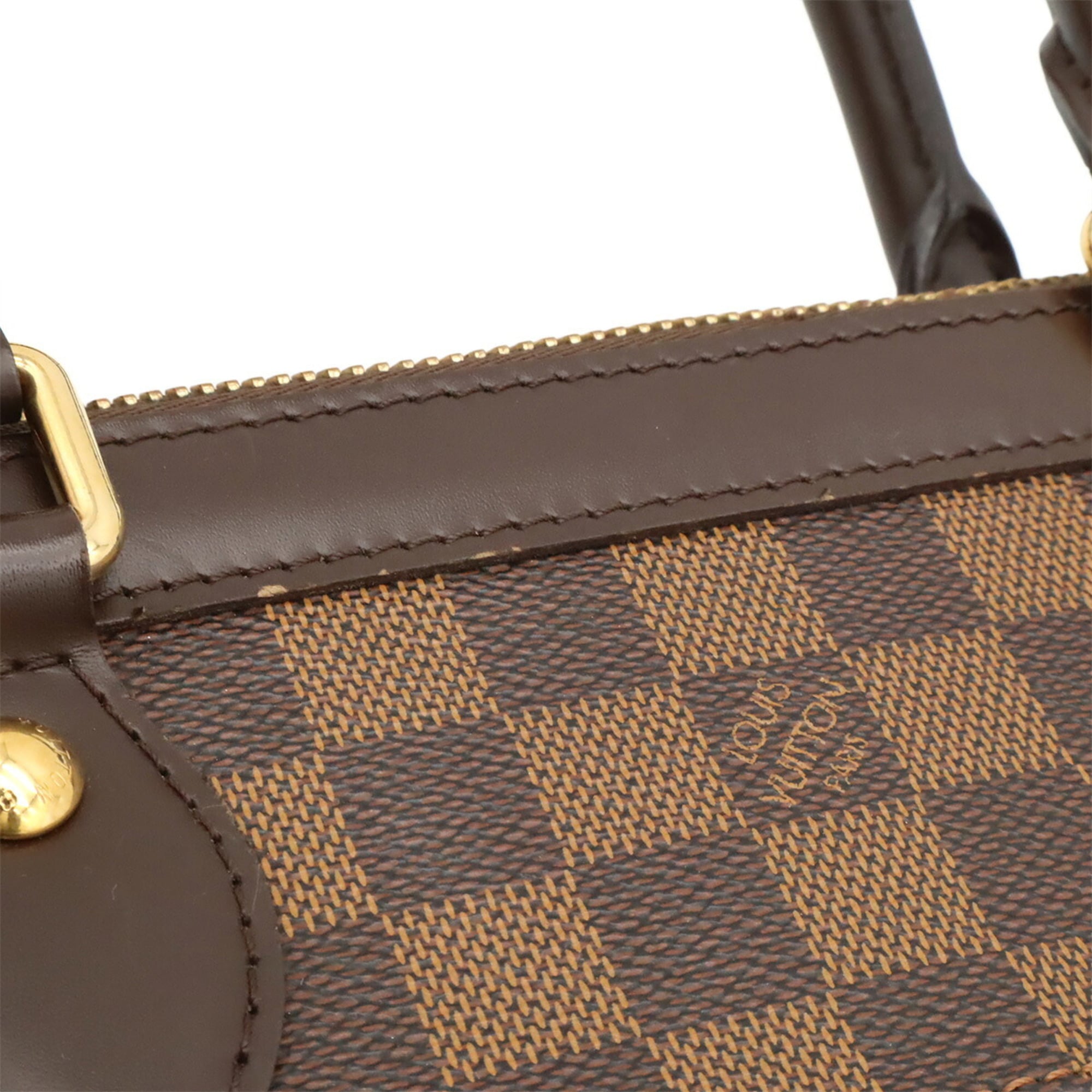 Louis Vuitton Brown Damier Canvas Pvc Handbag (Pre-Owned)