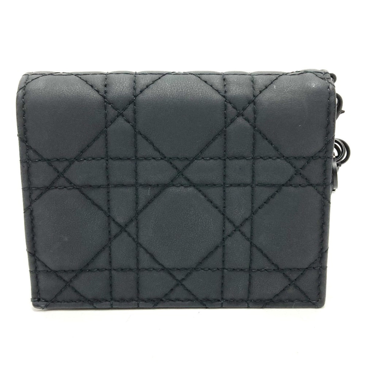 Christian Dior Black Leather Wallet (Bi-Fold) (Pre-Owned)