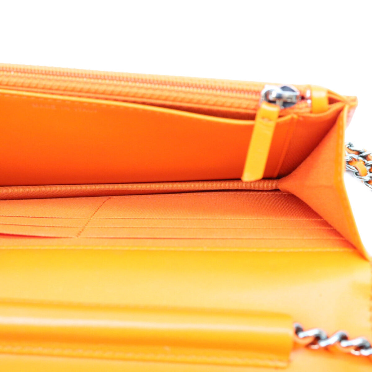 Chanel Orange Leather Shoulder Bag (Pre-Owned)