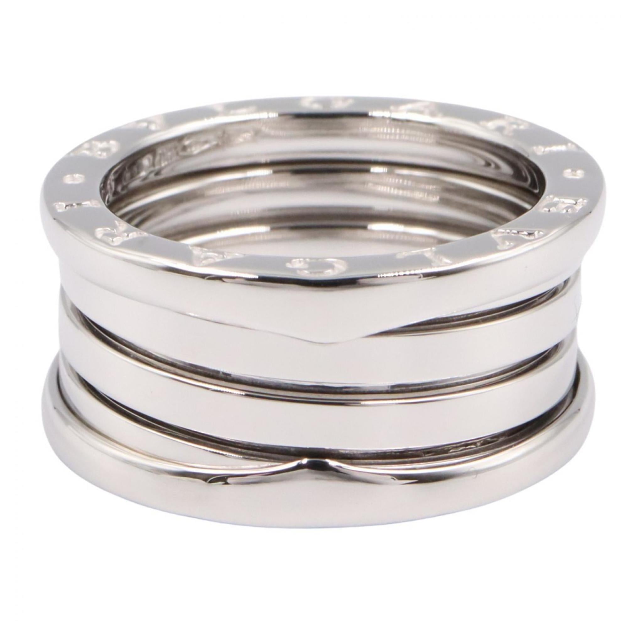 Bvlgari Silver White Gold (18K) Band Ring (Pre-Owned)