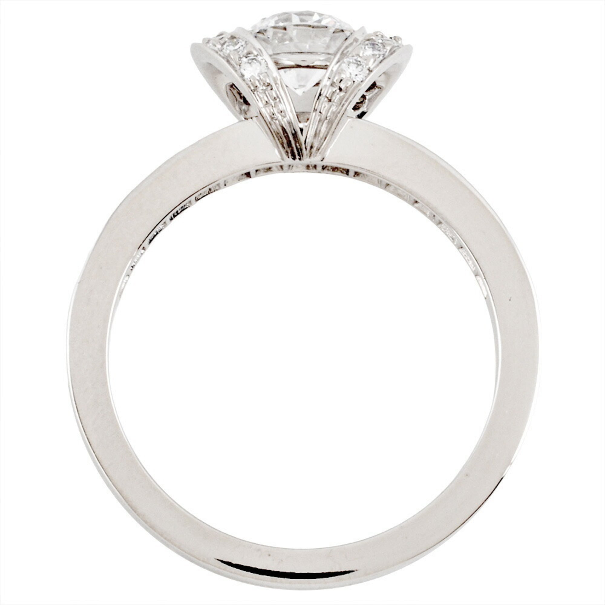 Tiffany Platinum Platinum 950 Band Ring (Pre-Owned)