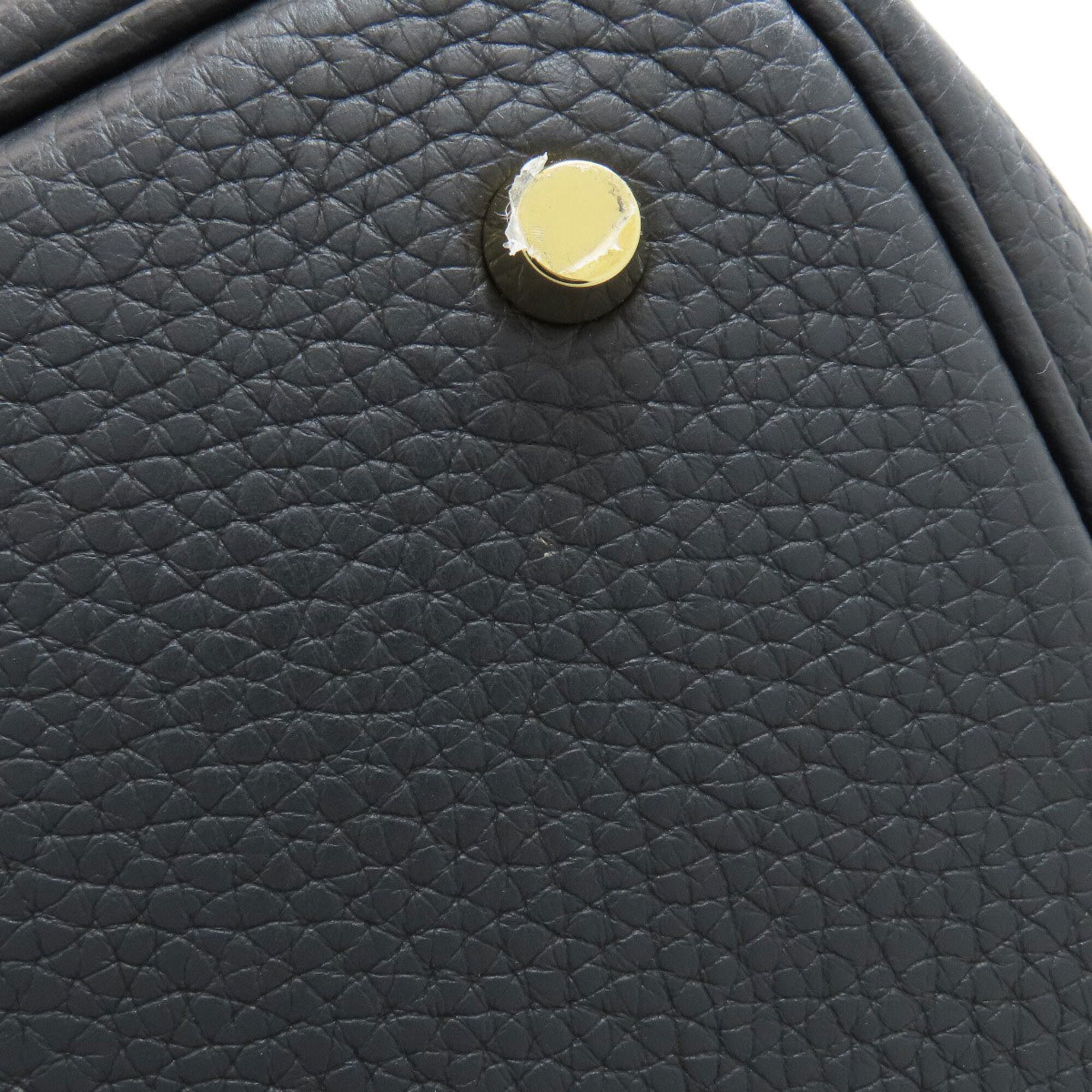 Hermes Picotin Black Taurillon Clemence Leather Handbag (Pre-Owned)