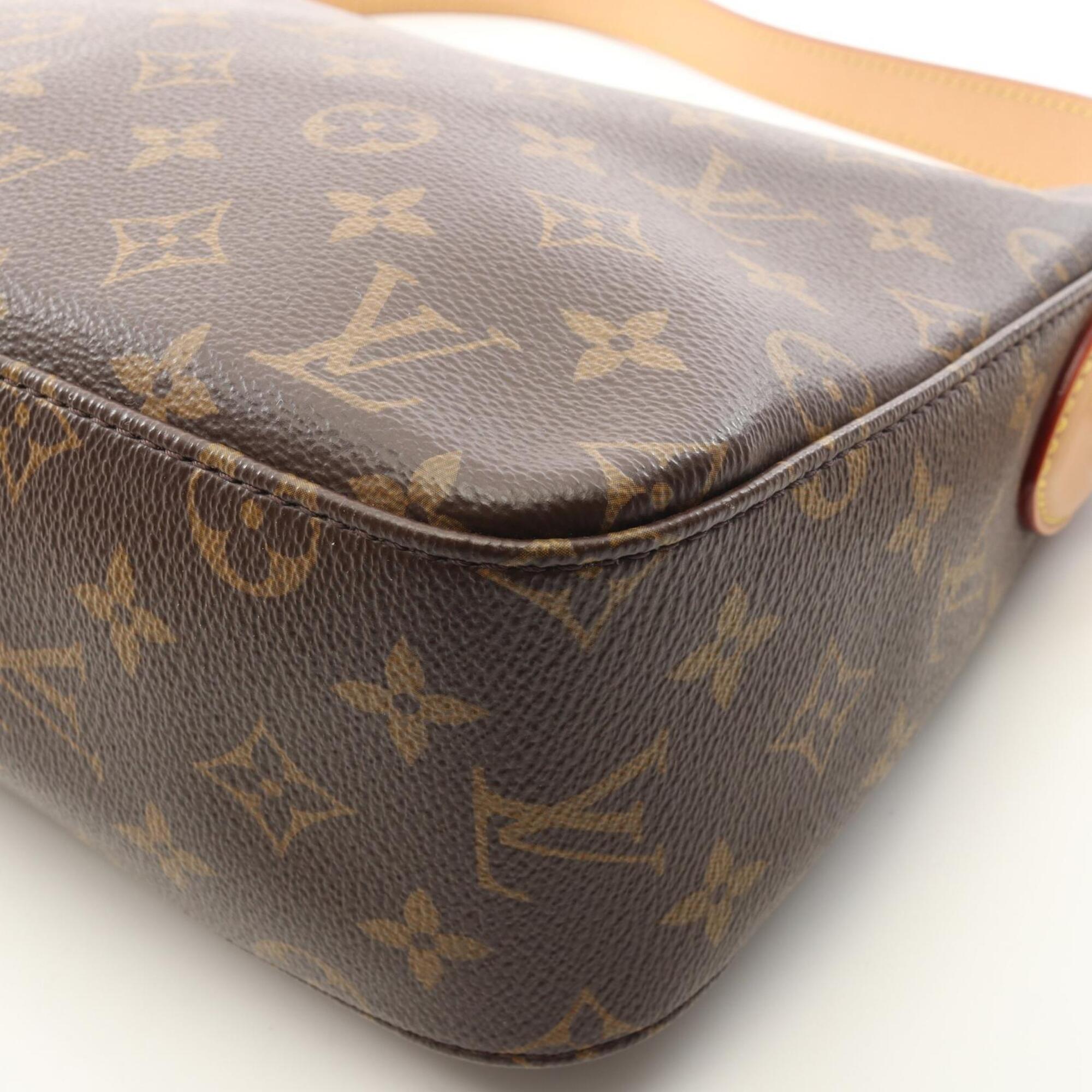 Louis Vuitton Brown Monogram Monogram Leather Handbag Shoulder Bag (Pre-Owned)