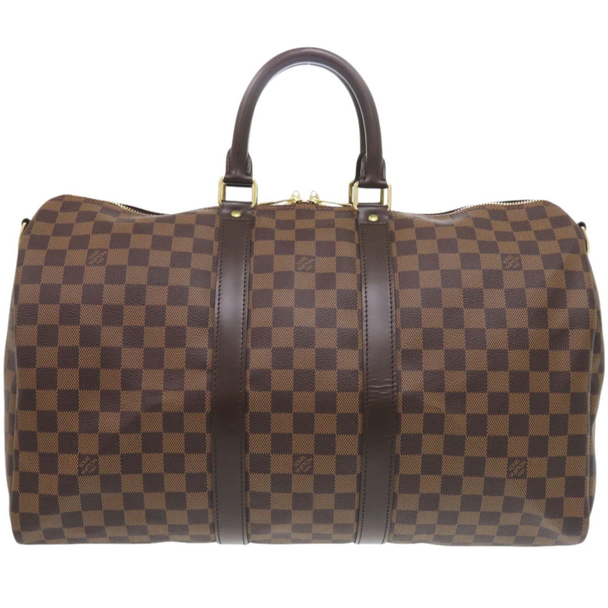 Louis Vuitton Brown Damier Canvas Boston Bag (Pre-Owned)