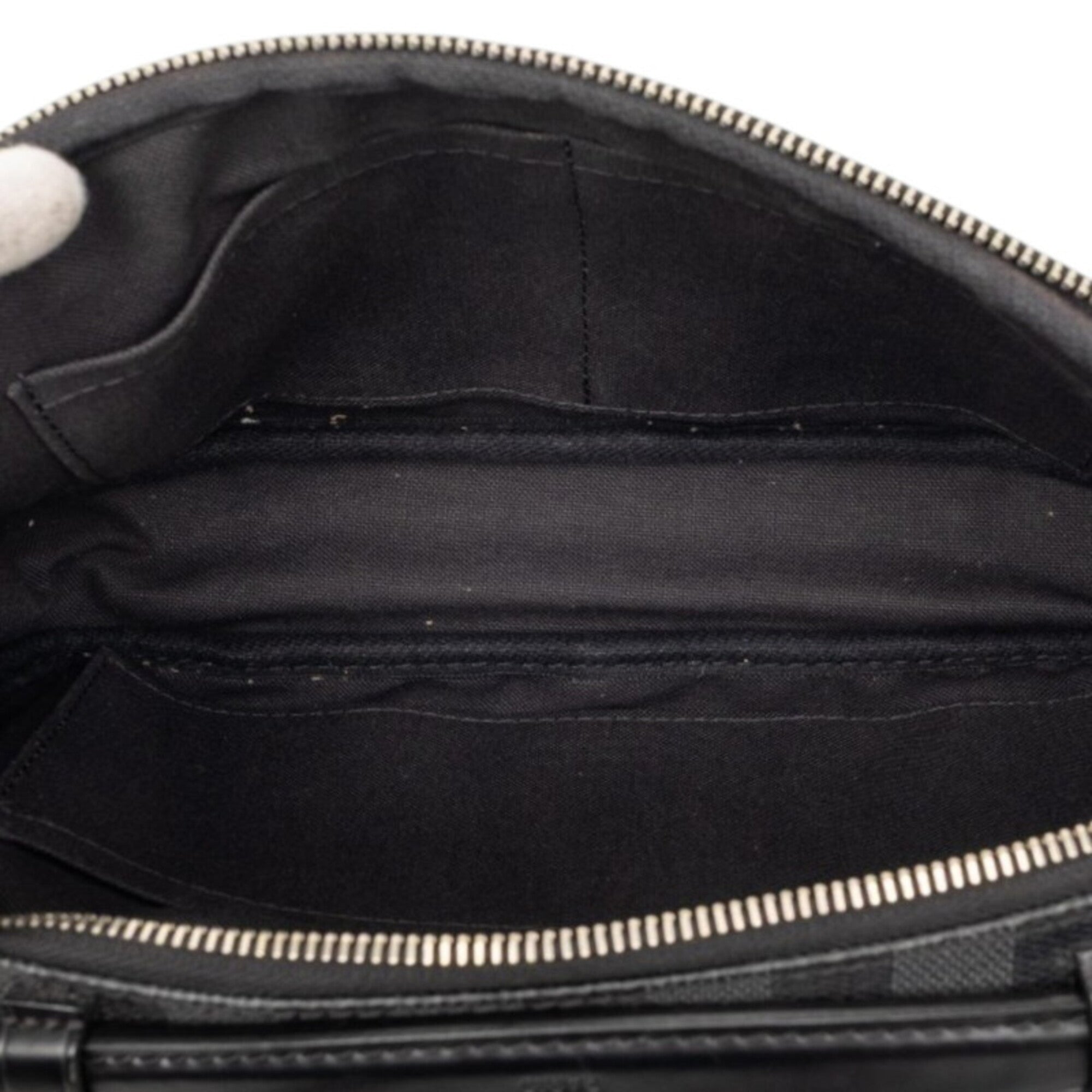 Louis Vuitton Black Gray Pvc Leather Fanny Pack Sling Bag (Pre-Owned)