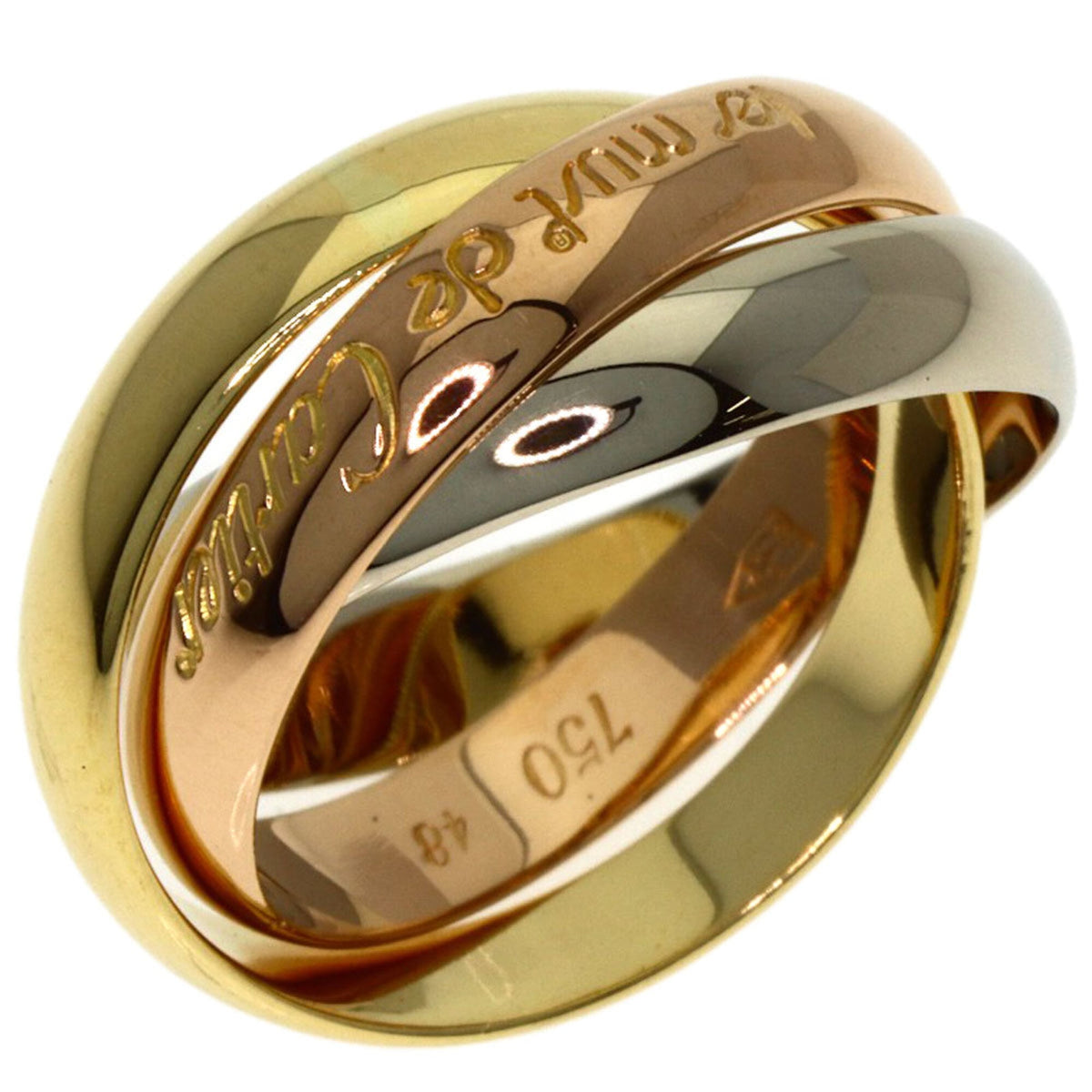Cartier Trinity Yellow Gold (18K) Pink Gold (18K) White Gold (18K) Band Ring (Pre-Owned)
