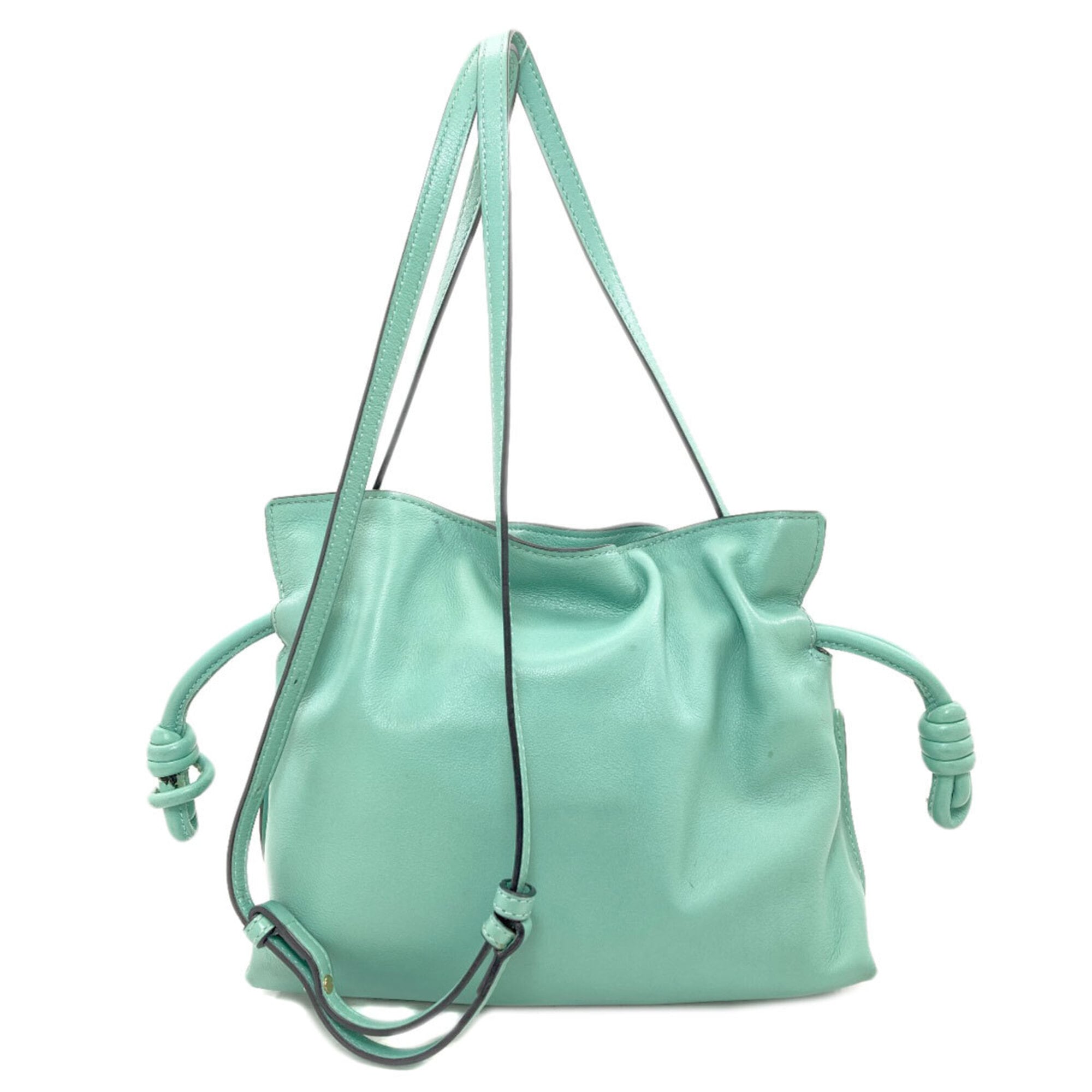Loewe Green Leather Shoulder Bag (Pre-Owned)