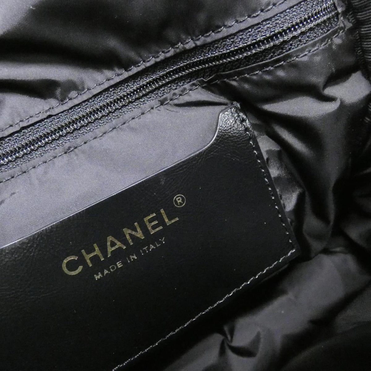 Chanel Black Velvet Nylon Backpack (Pre-Owned)