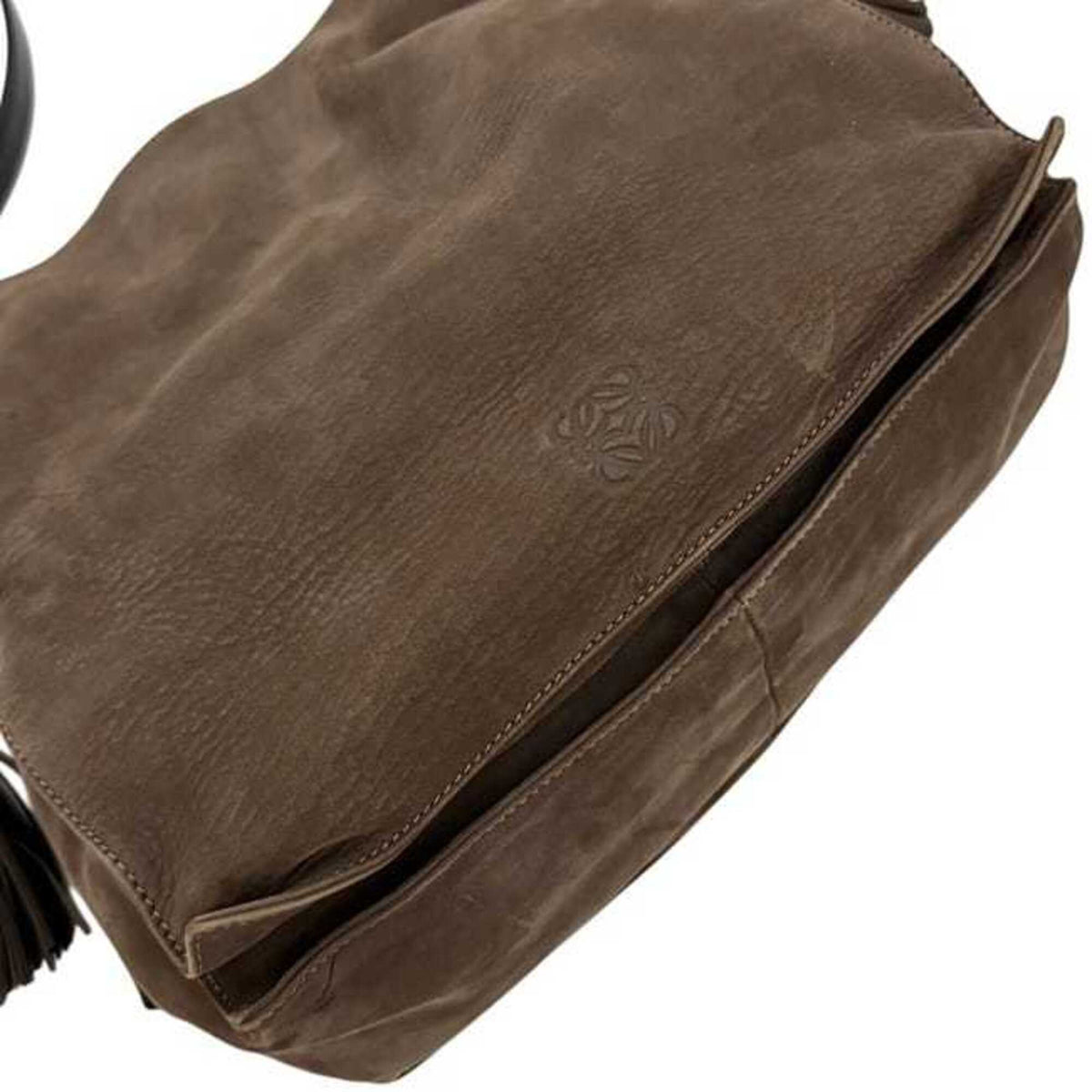 Loewe Brown Suede Leather Shoulder Bag (Pre-Owned)