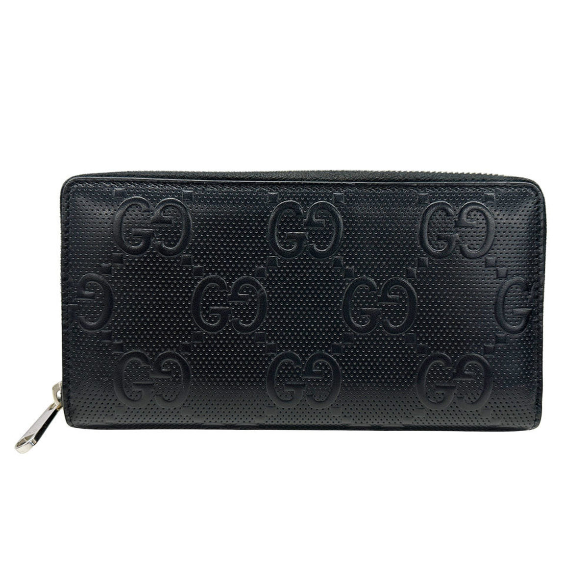 Gucci Black Leather Long Wallet (Bi-Fold) (Pre-Owned)