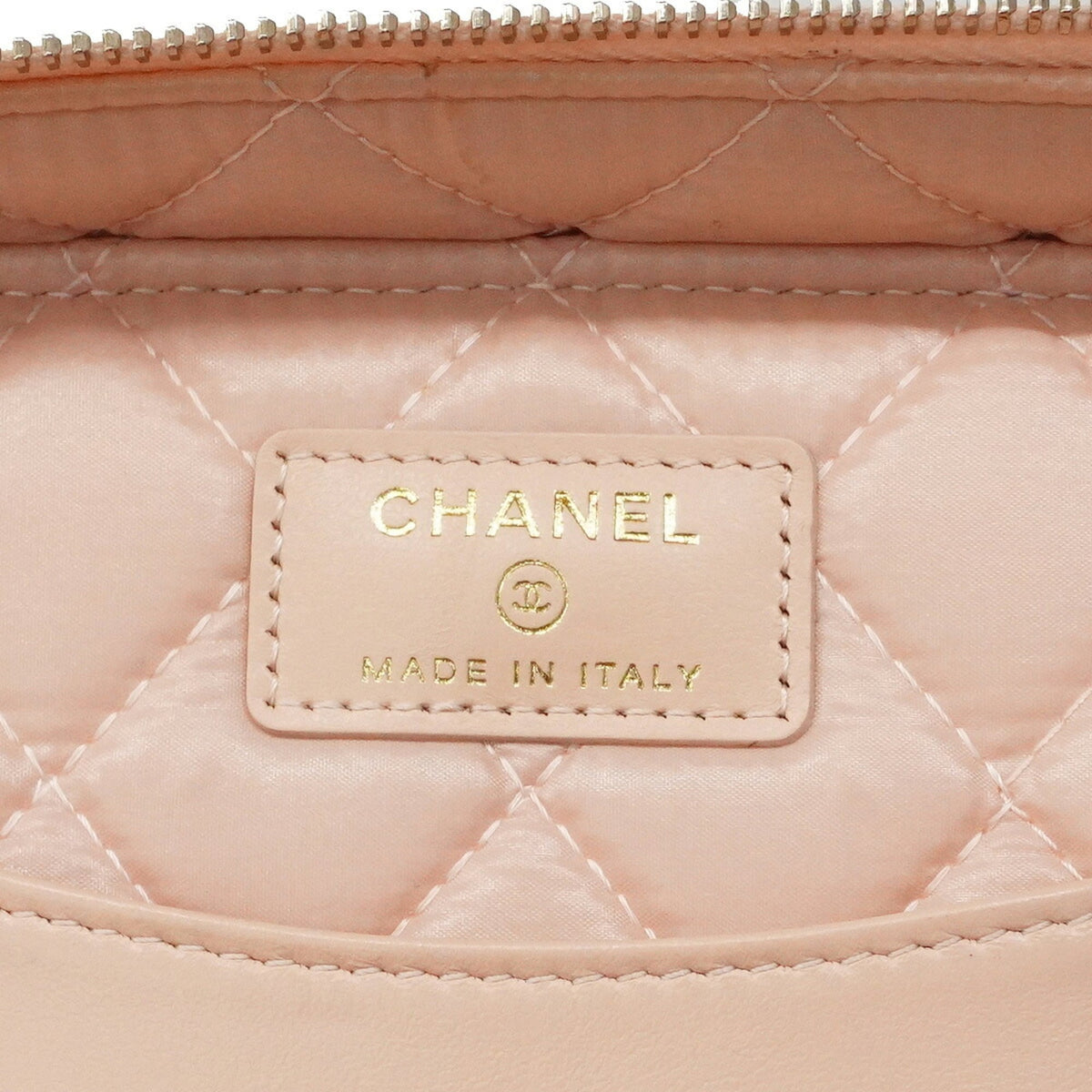 Chanel Pink Grained Calfskin Vanity Bag (Pre-Owned)
