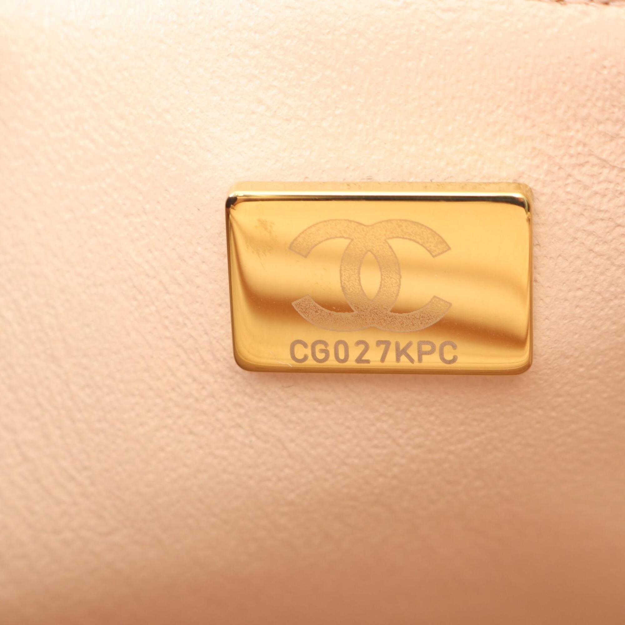 Chanel Black Pink Leather Handbag Shoulder Bag (Pre-Owned)
