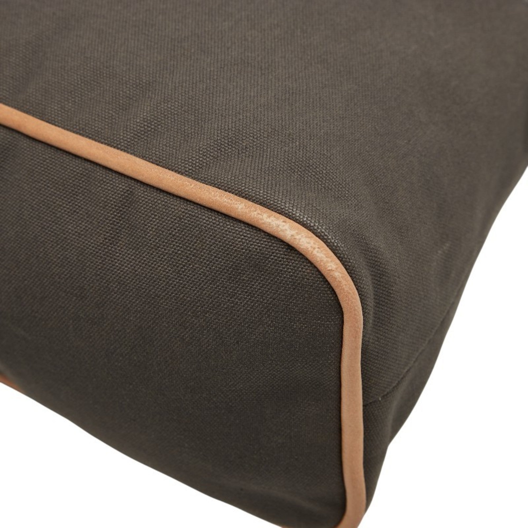 Hermes Gray Brown Cotton Pouch (Pre-Owned)
