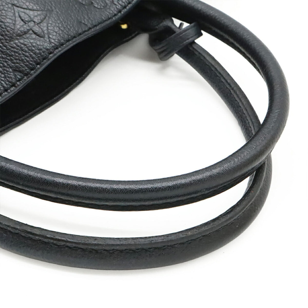 Louis Vuitton Black Noir Leather Handbag Shoulder Bag (Pre-Owned)