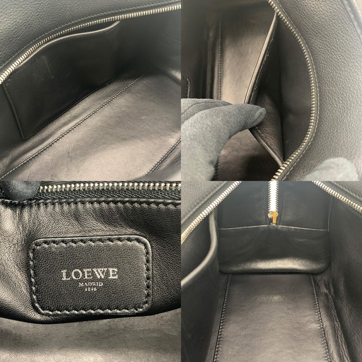 Loewe Black Leather Handbag (Pre-Owned)