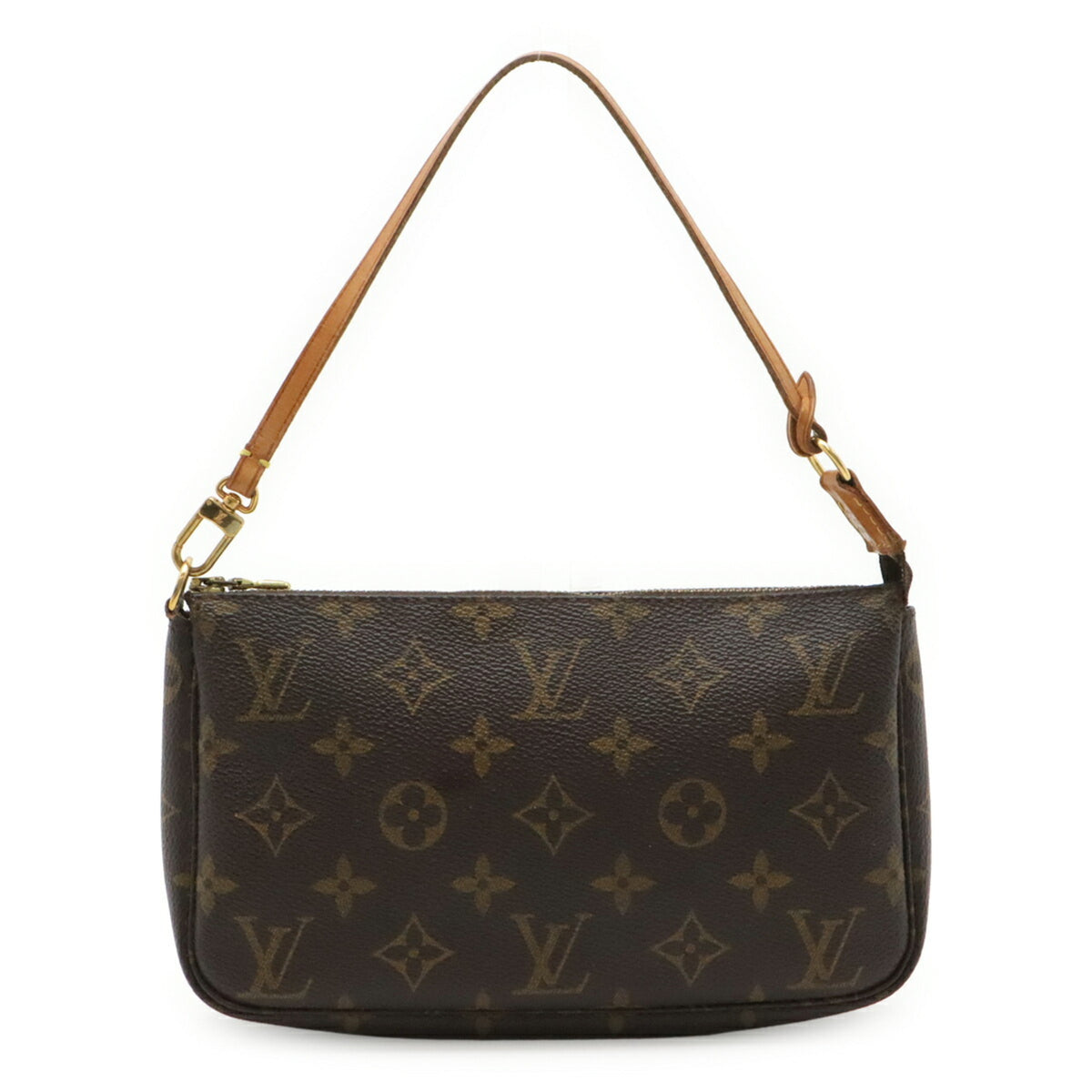 Louis Vuitton Brown Monogram Canvas Handbag Pouch (Pre-Owned)