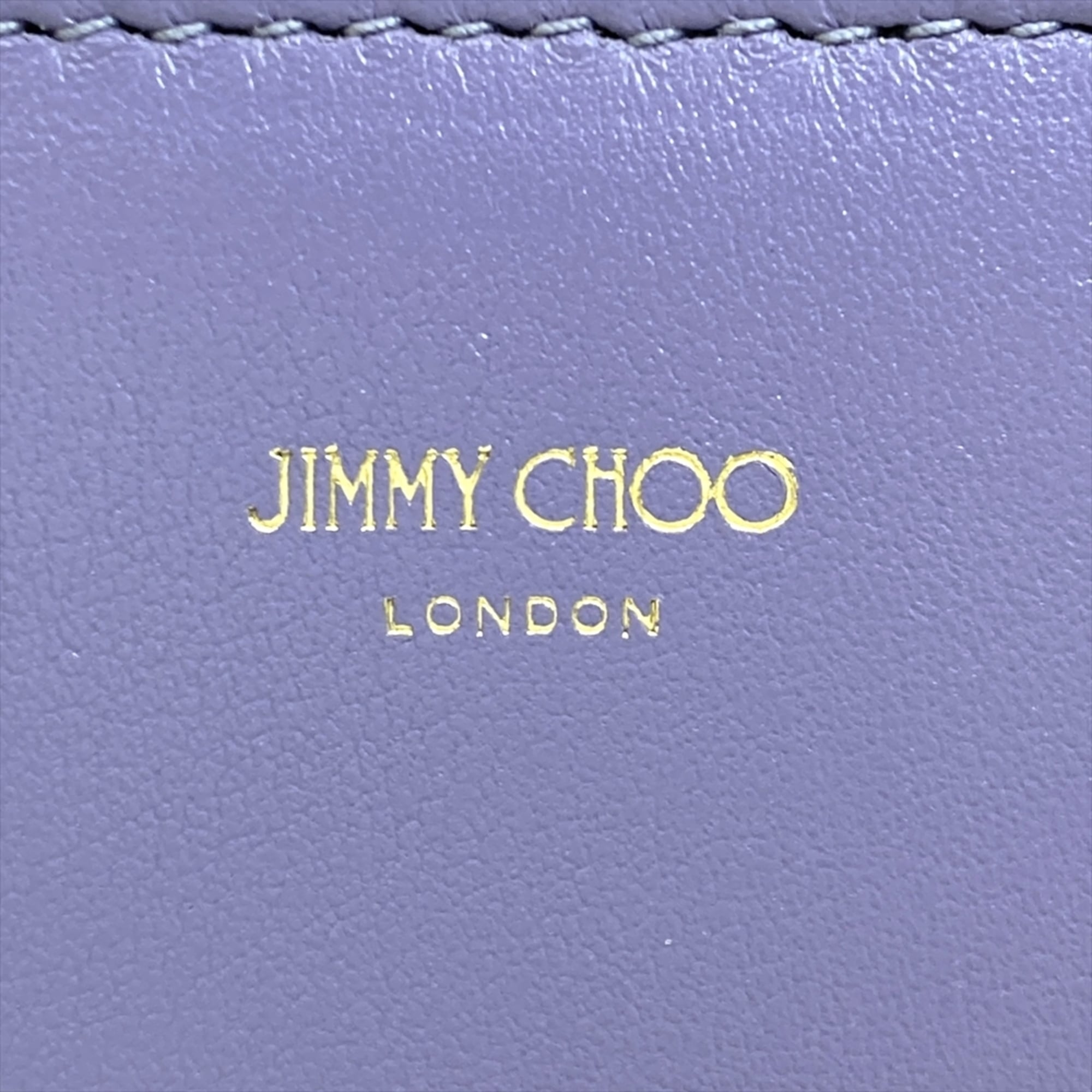 Jimmy Choo Purple Leather Shoulder Bag Tote Bag (Pre-Owned)