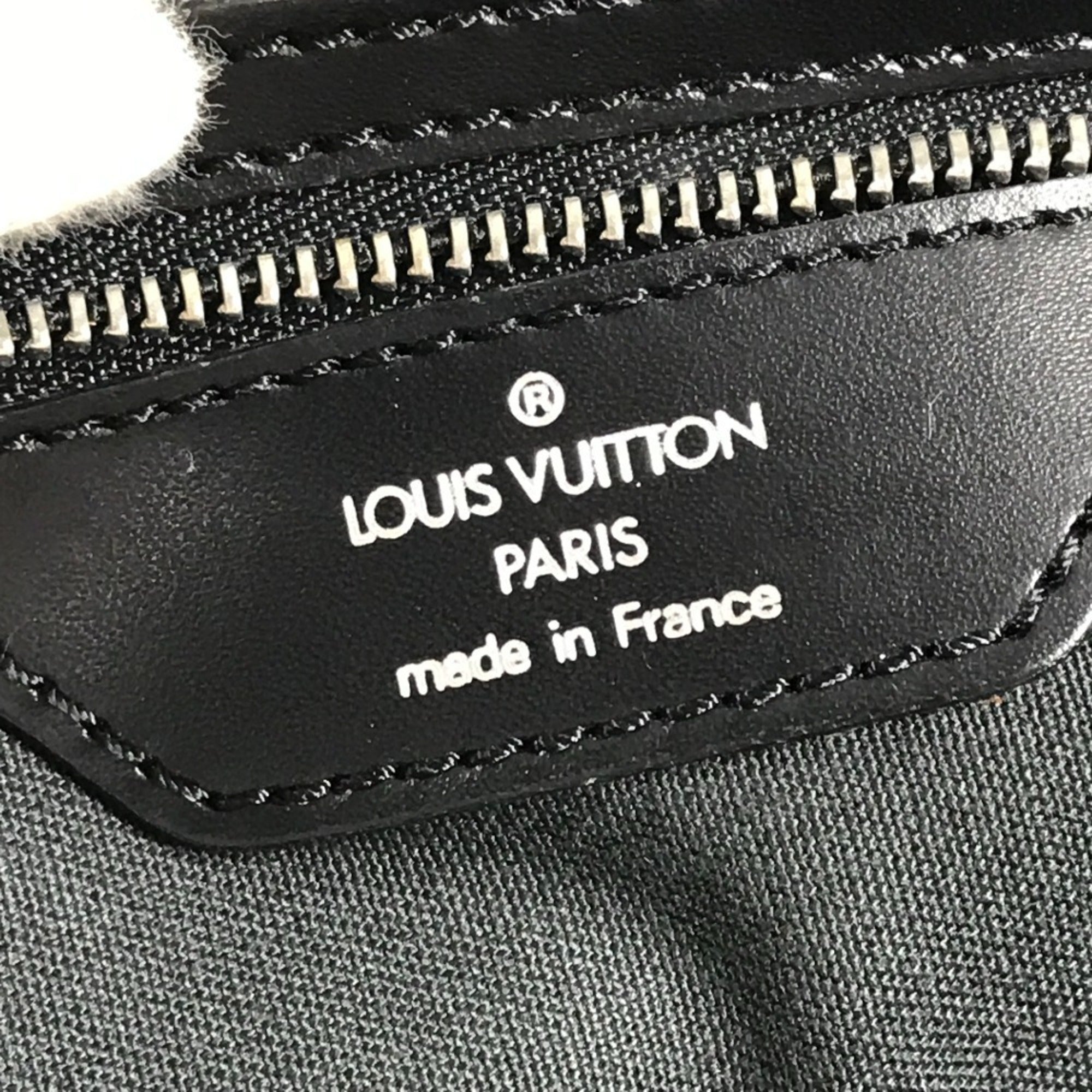 Louis Vuitton Taiga Ardoise Black Khaki Taiga Leather Nylon Messenger Bag Shoulder Bag (Pre-Owned)