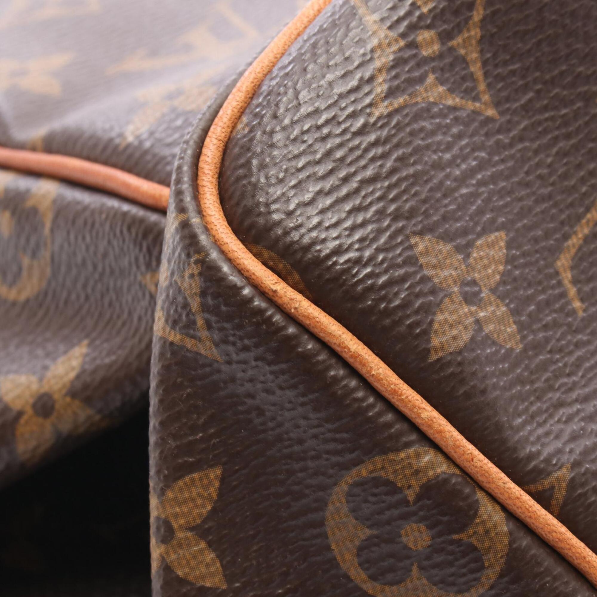 Louis Vuitton Brown Pvc Coated Canvas Leather Handbag (Pre-Owned)