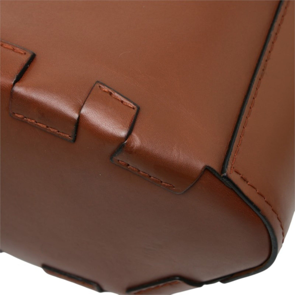 Loewe Brown Leather Handbag Shoulder Bag (Pre-Owned)