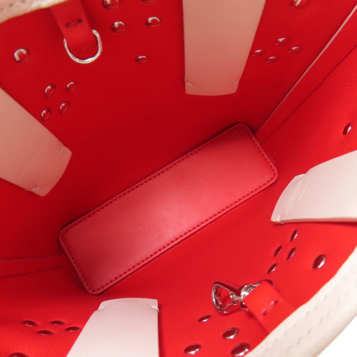Christian Louboutin Pink Leather Handbag Tote Bag (Pre-Owned)