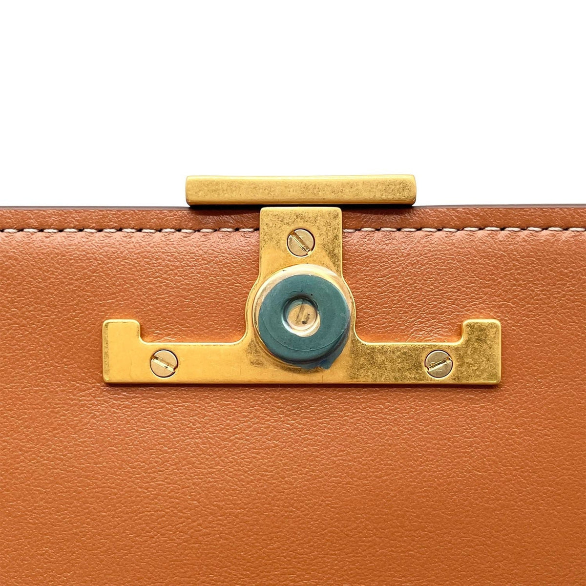 Tod's Brown Gold Leather Pochette Shoulder Bag (Pre-Owned)
