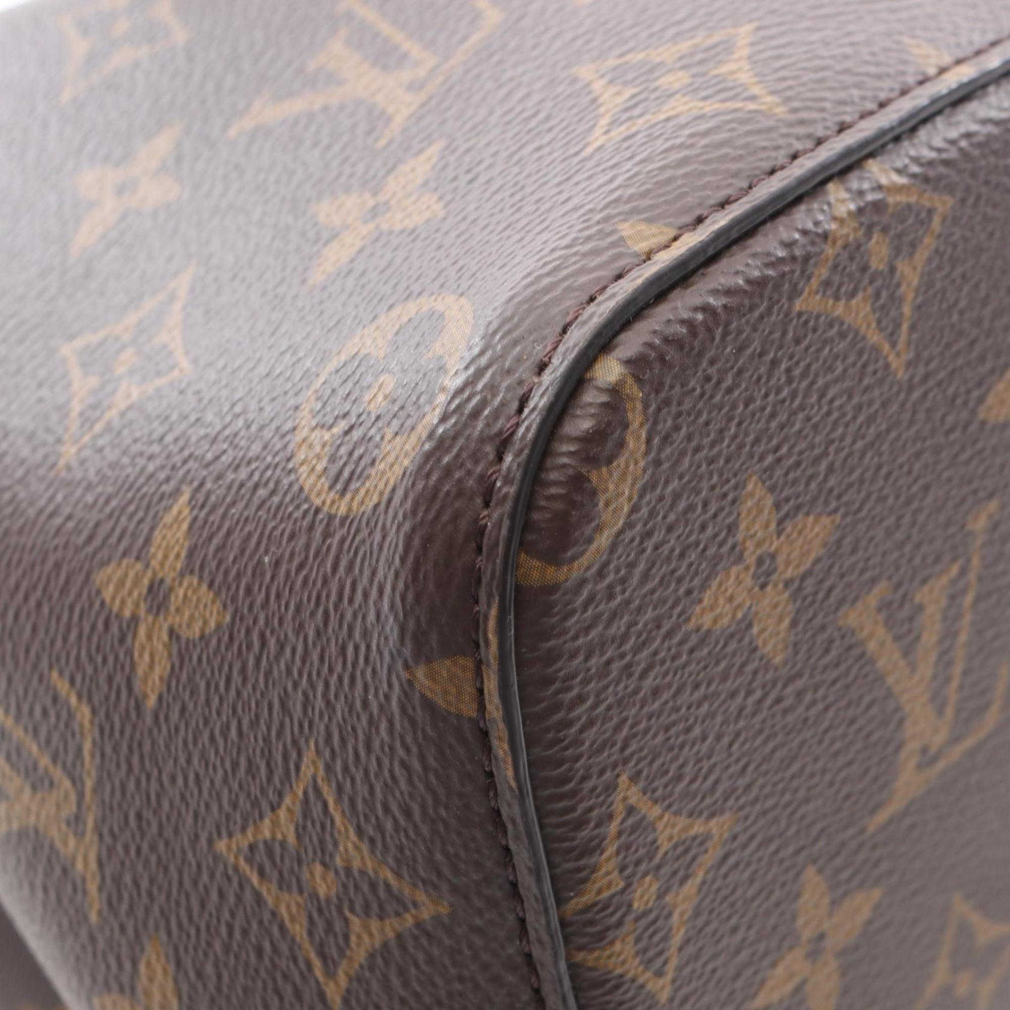 Louis Vuitton Monogram Brown Coquelicots Red Color Coated Canvas Handbag Shoulder Bag (Pre-Owned)