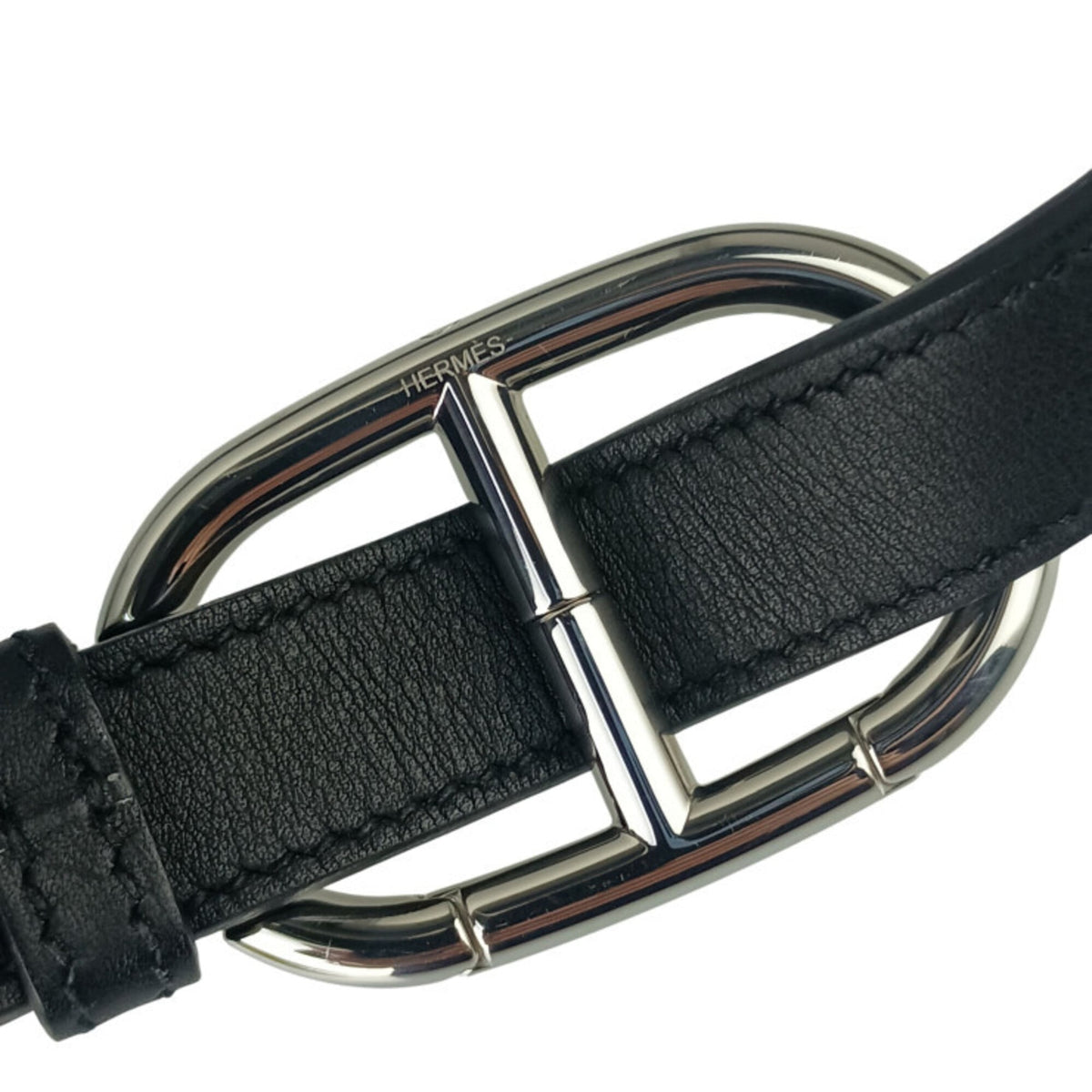 Hermes Black Swift Leather Crossbody Bag Shoulder Bag (Pre-Owned)
