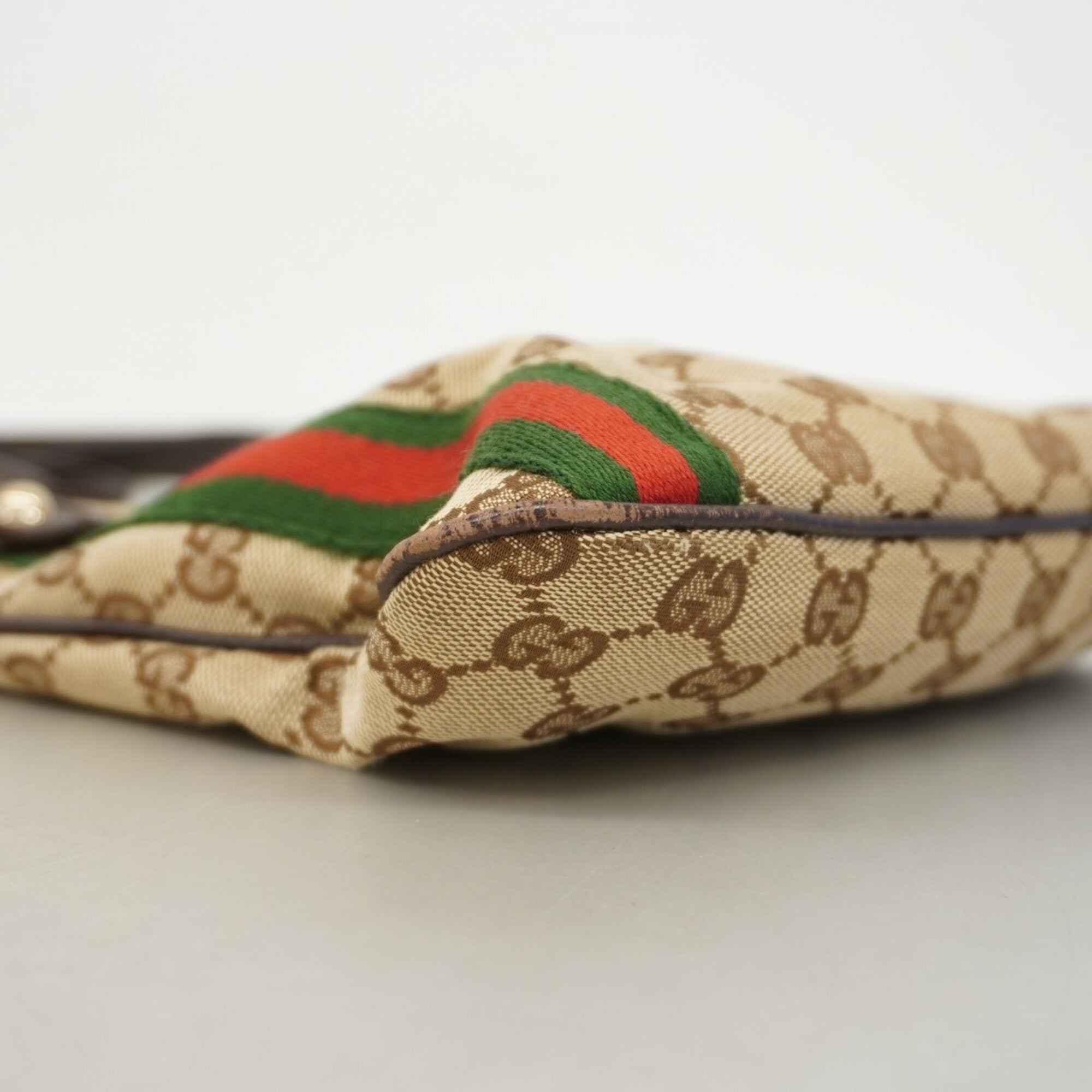 Gucci Beige Canvas Shoulder Bag (Pre-Owned)