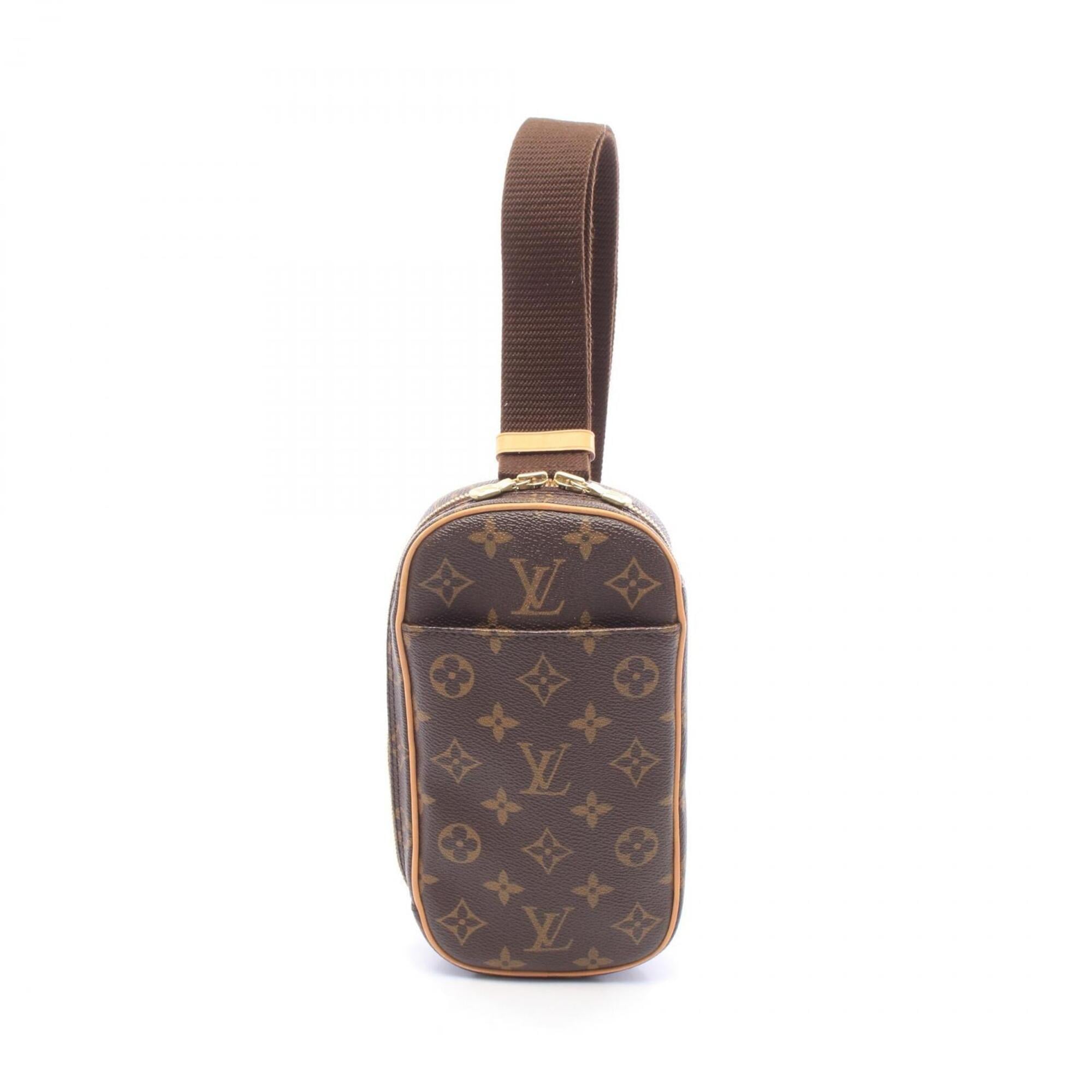Louis Vuitton Brown Monogram Coated Canvas Leather Monogram Fanny Pack Handbag (Pre-Owned)