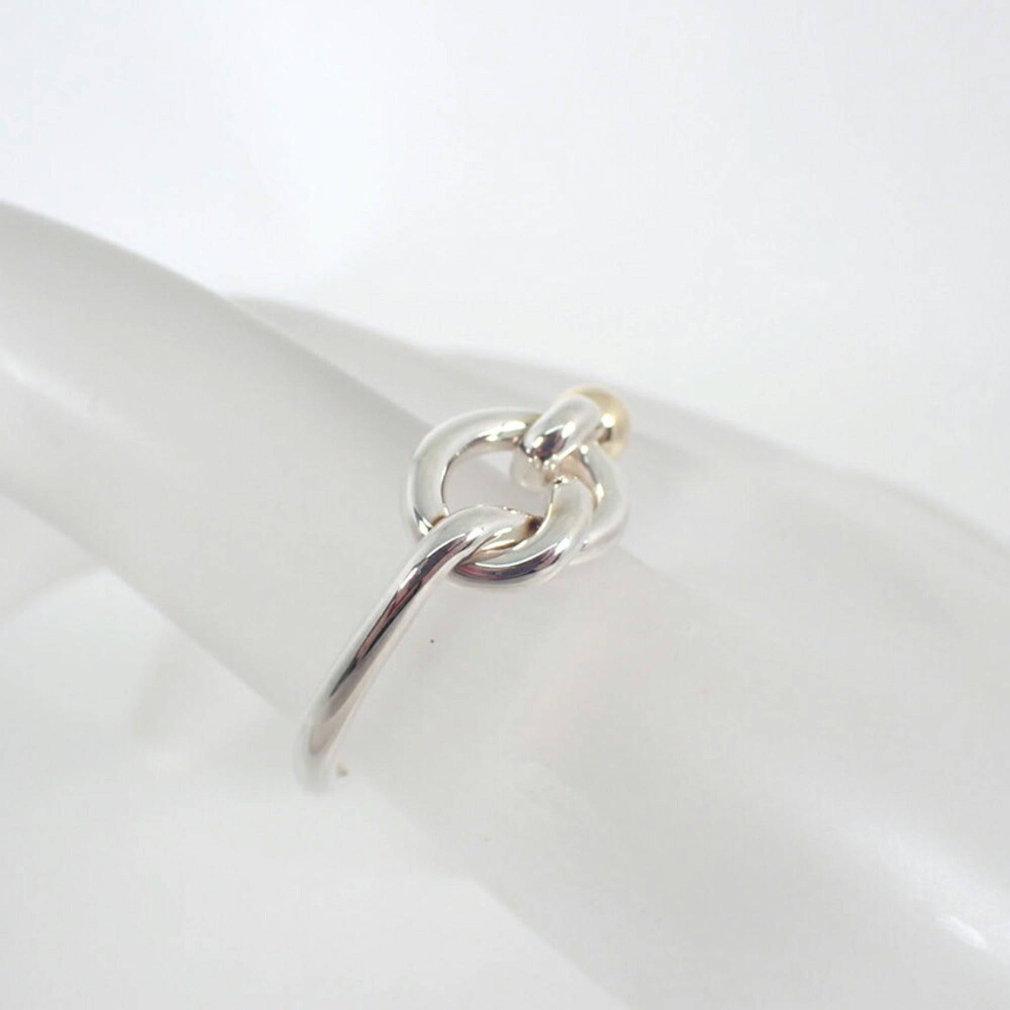 Tiffany Yellow Gold (18K) Sterling Silver 925 Band Ring (Pre-Owned)