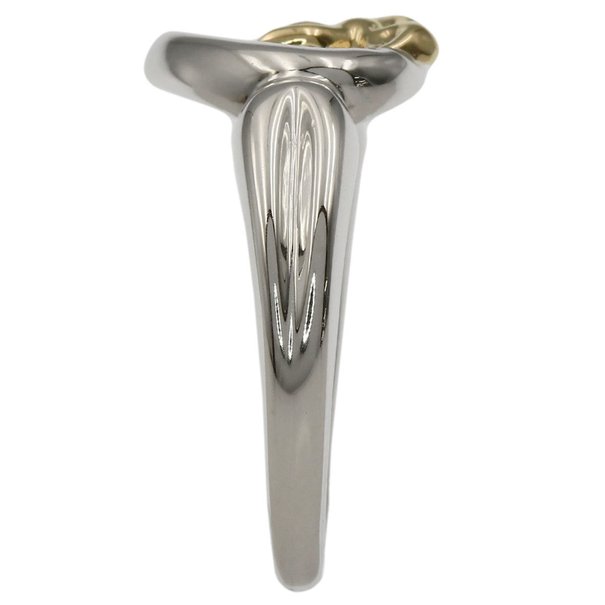 Tiffany Yellow Gold (18K) Silver Band Ring (Pre-Owned)