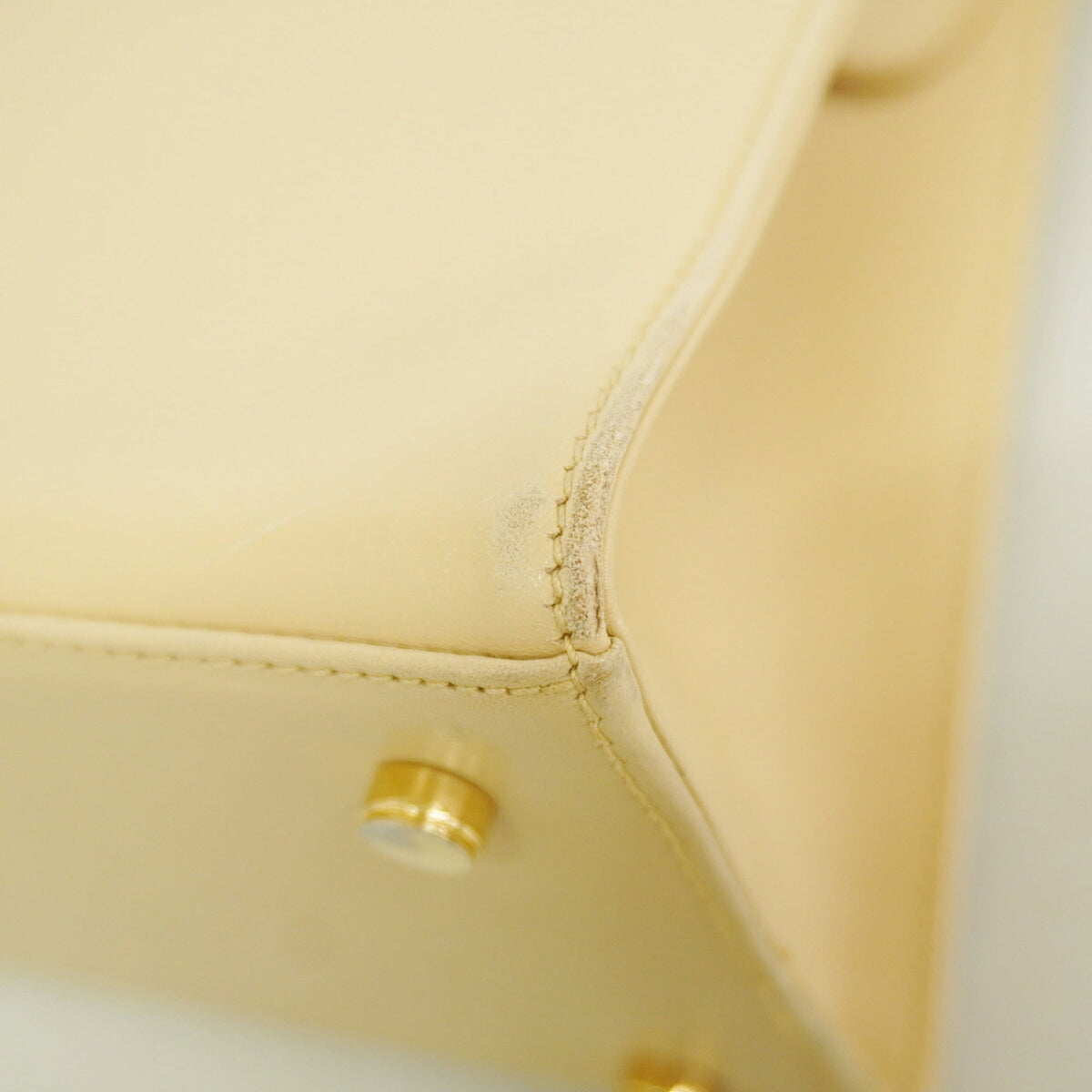 Salvatore Ferragamo Beige Leather Tote Bag (Pre-Owned)