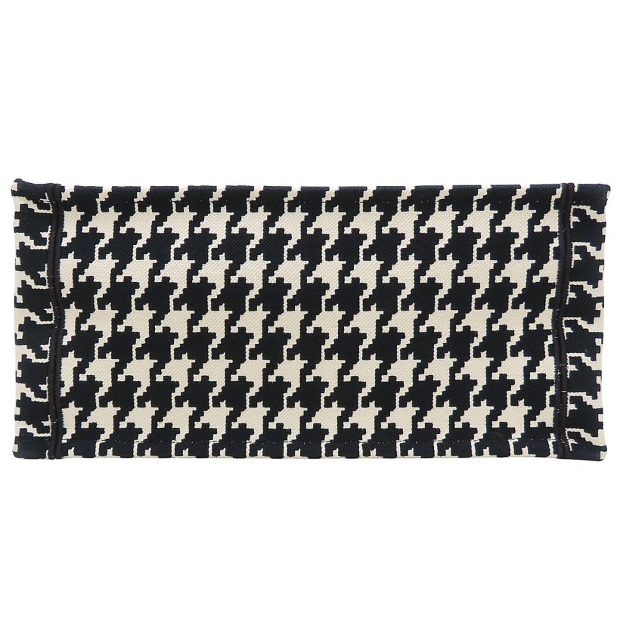Christian Dior Black White Canvas Tote Bag (Pre-Owned)