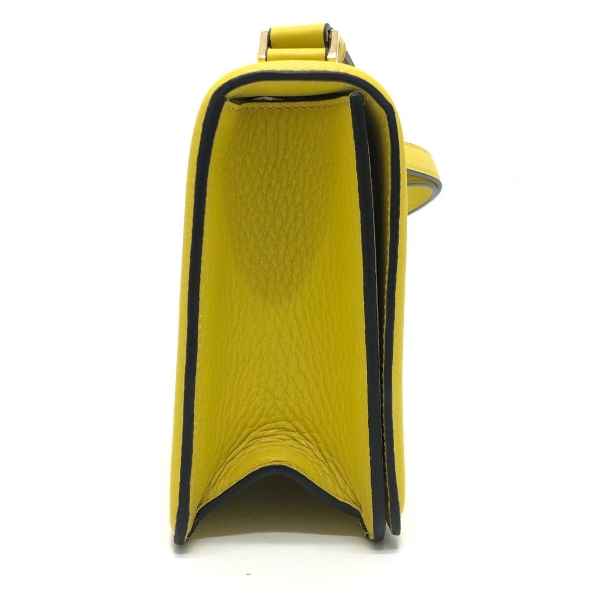 Valentino Yellow Leather Shoulder Bag (Pre-Owned)