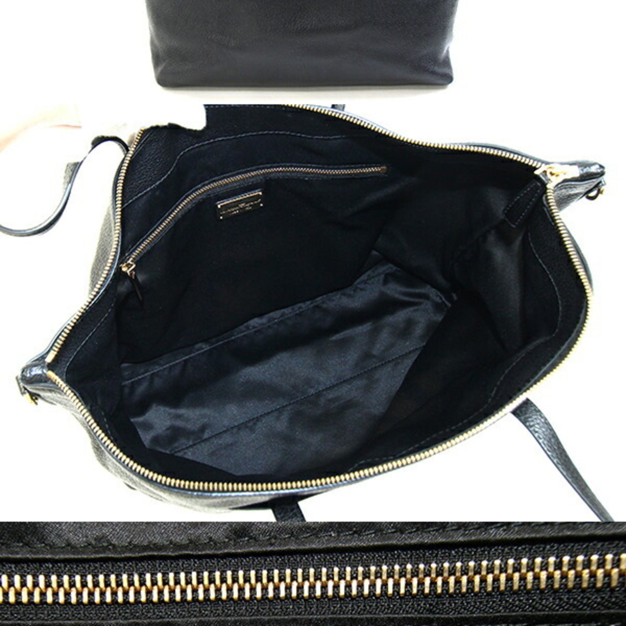 Salvatore Ferragamo Black Leather Tote Bag (Pre-Owned)