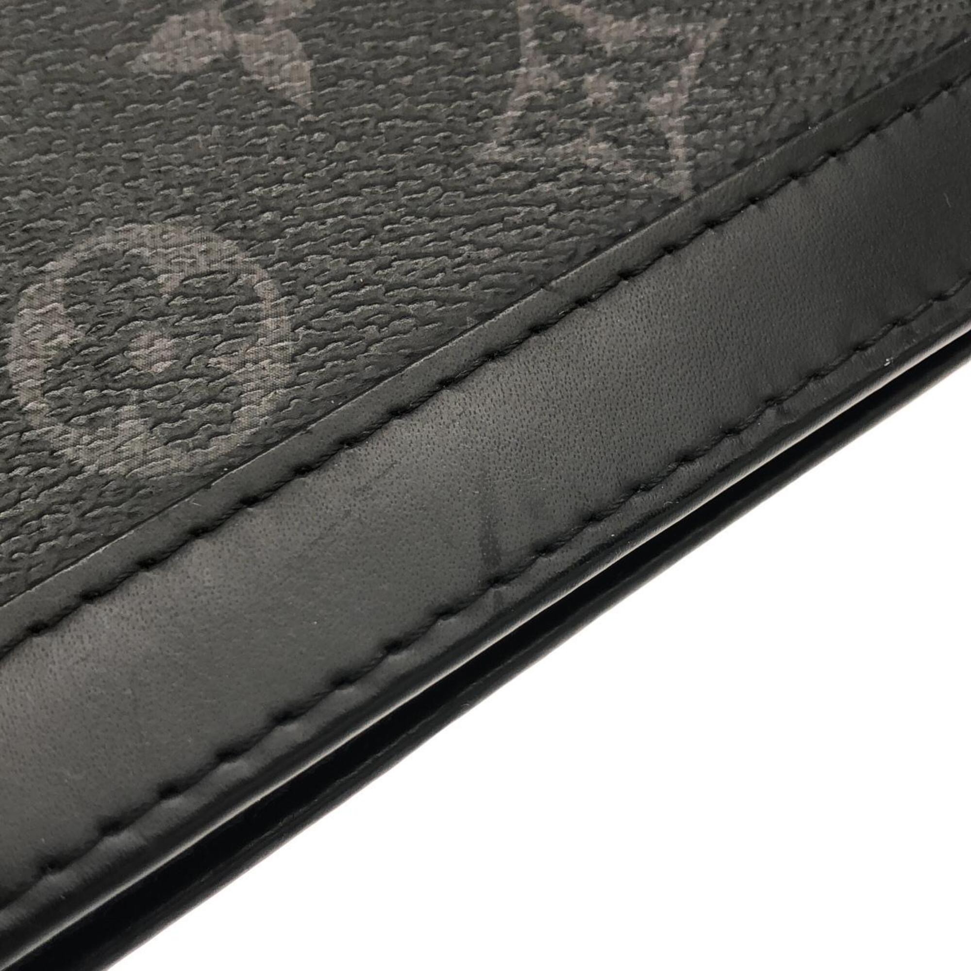 Louis Vuitton Monogram Eclipse Black Coated Canvas Handbag Pochette (Pre-Owned)