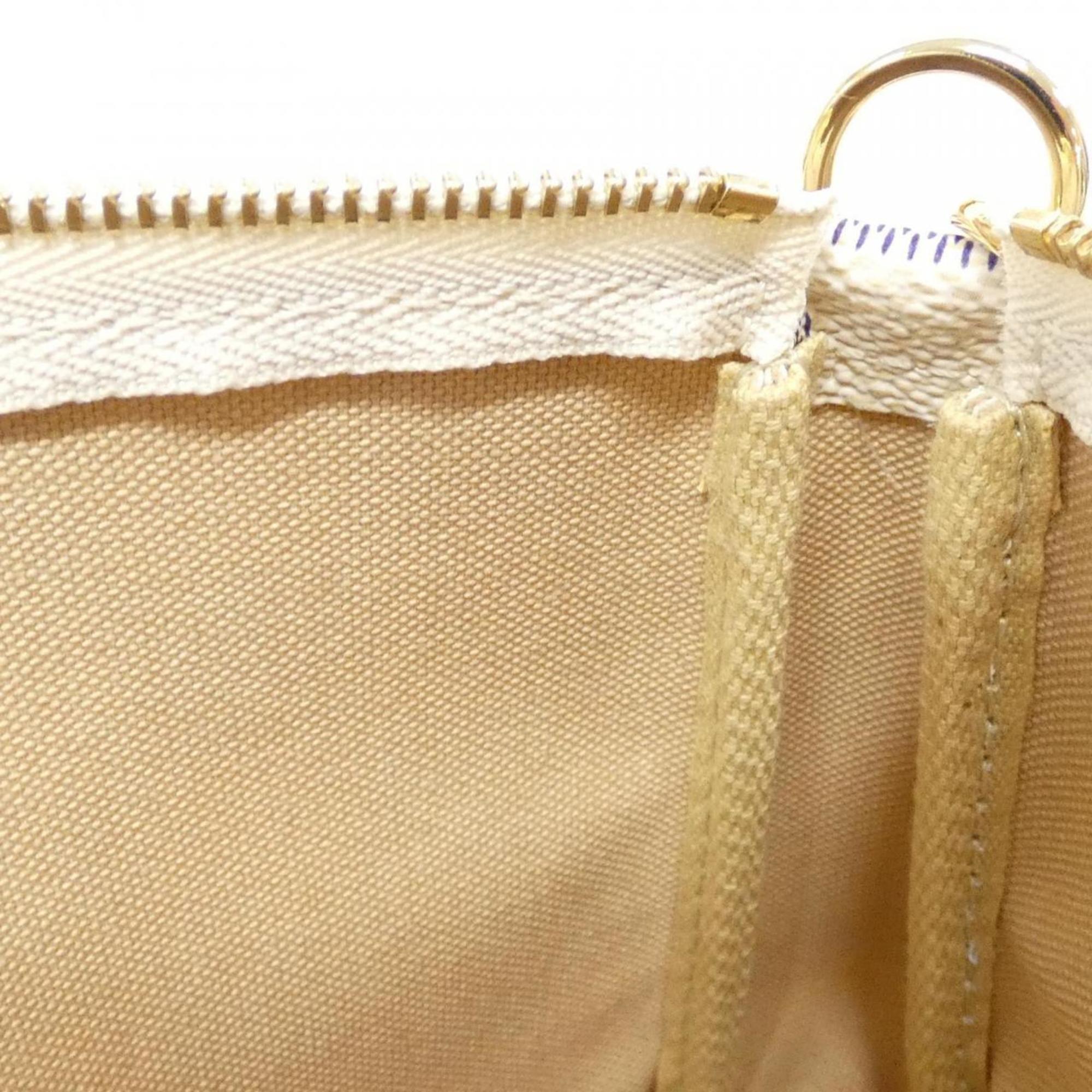 Louis Vuitton Azur Coated Canvas Pochette Pouch (Pre-Owned)