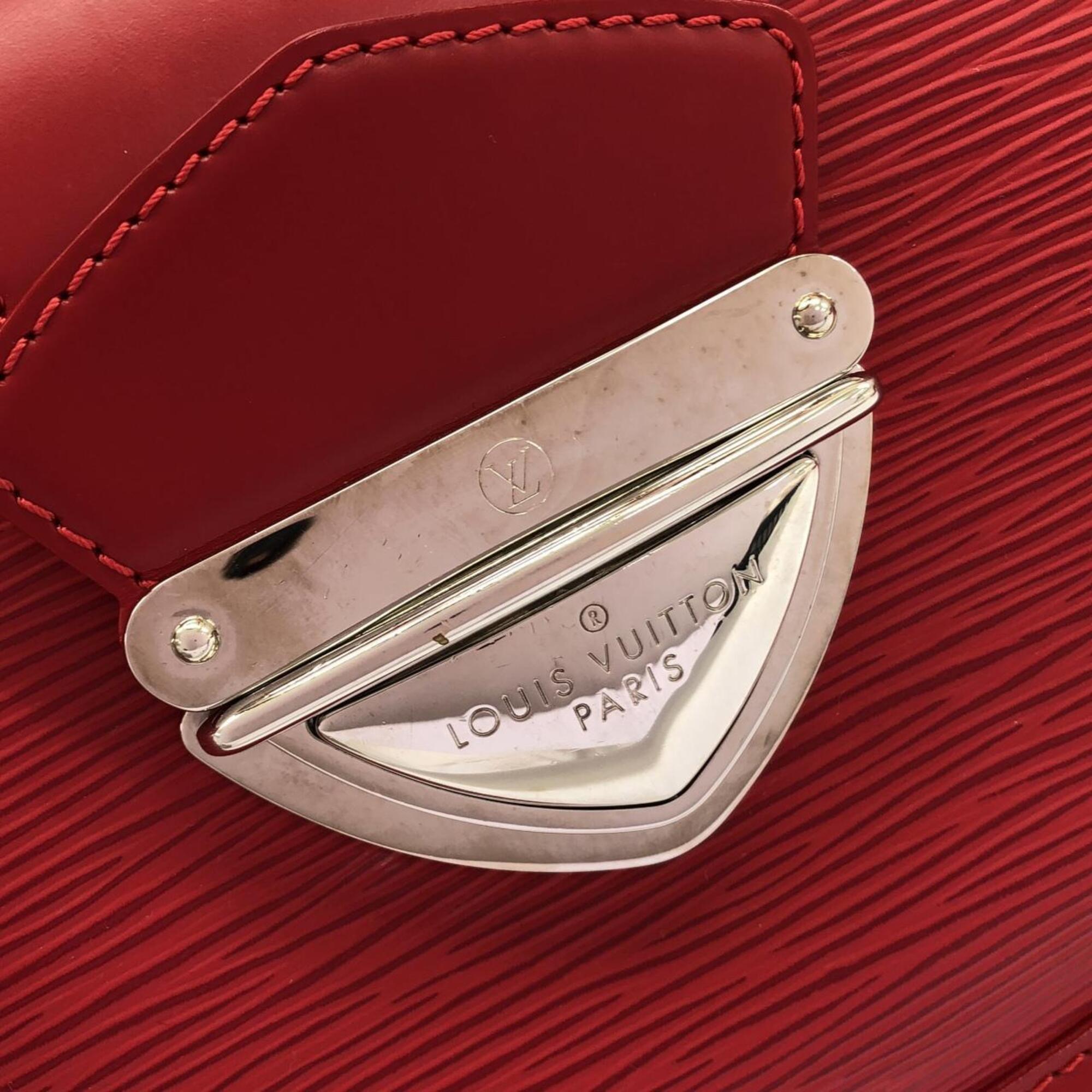 Louis Vuitton Rouge Leather Handbag (Pre-Owned)